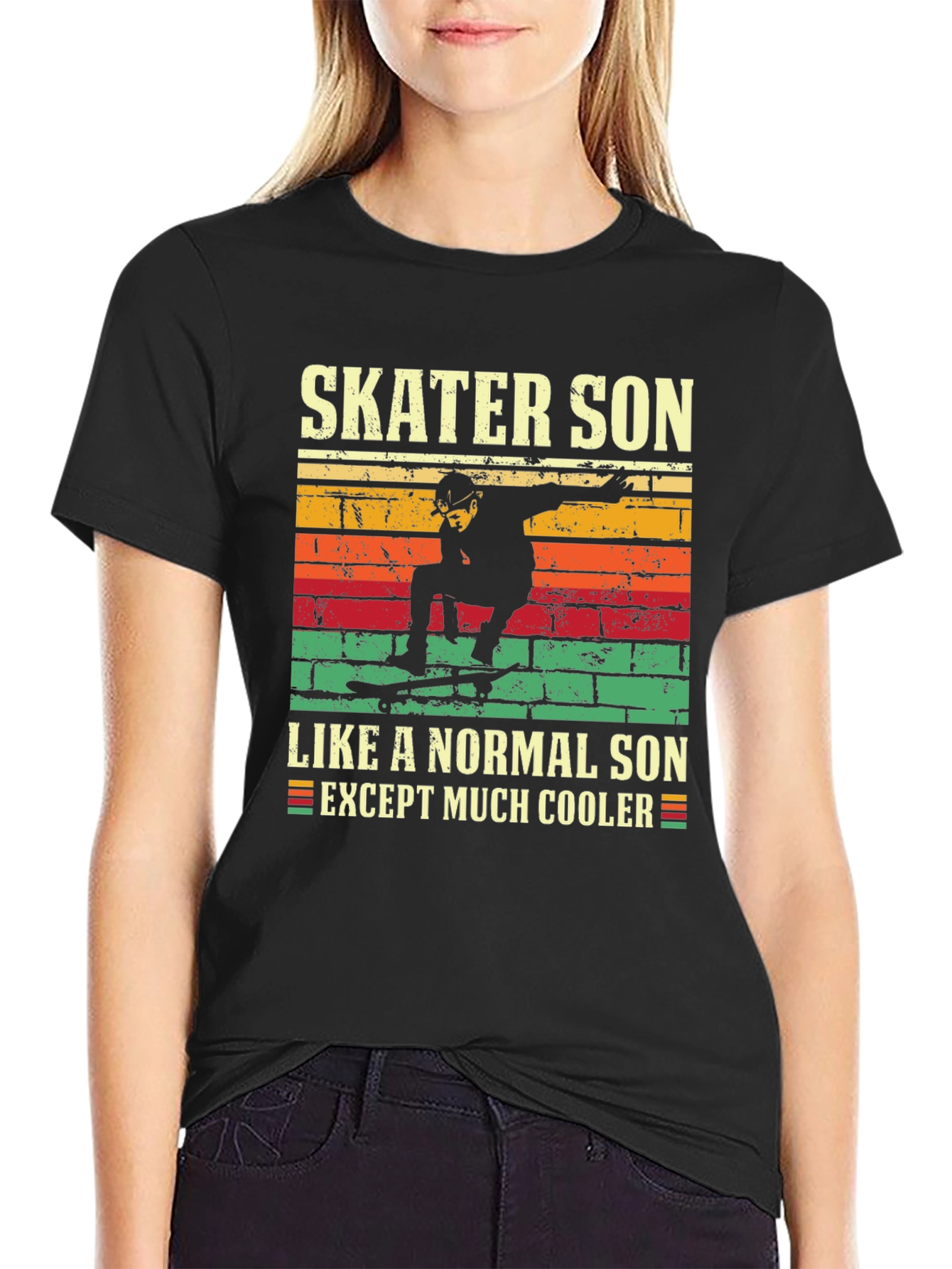 Skater Son Graphic T-Shirt - Cool Unique Design
