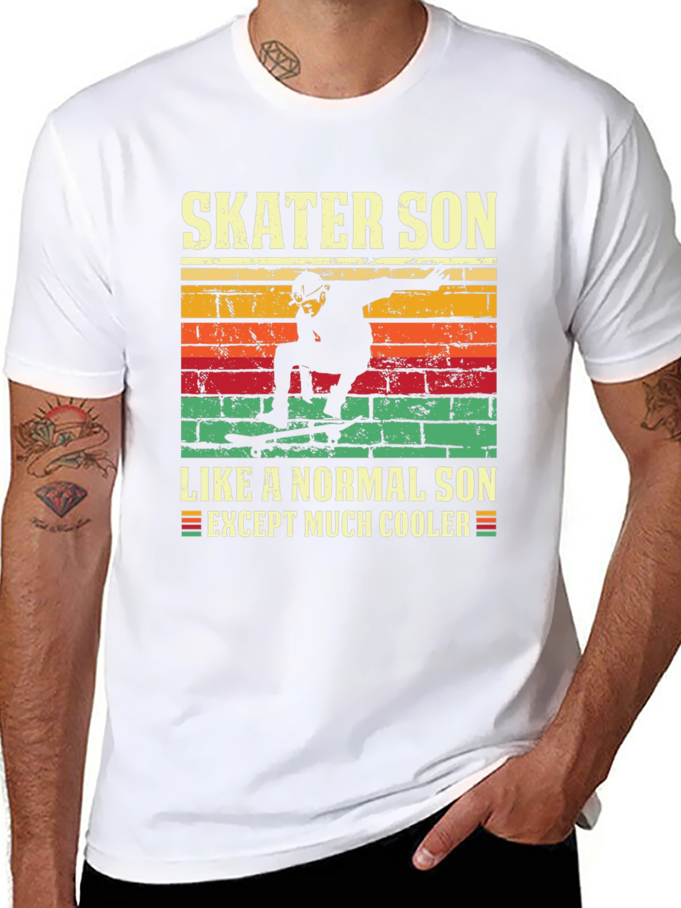 Skater Son Graphic T-Shirt - Cool Unique Design