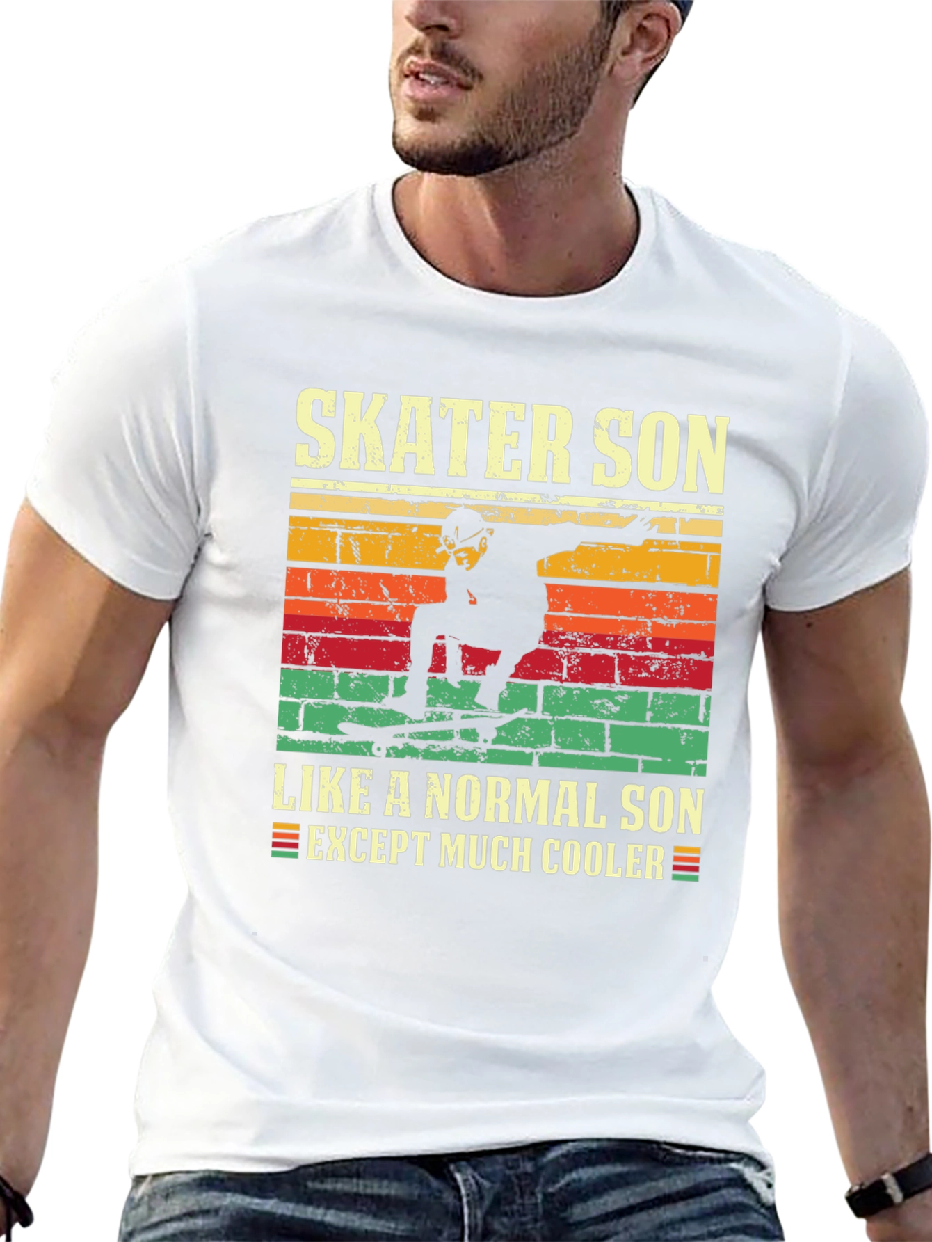 Skater Son Graphic T-Shirt - Cool Unique Design