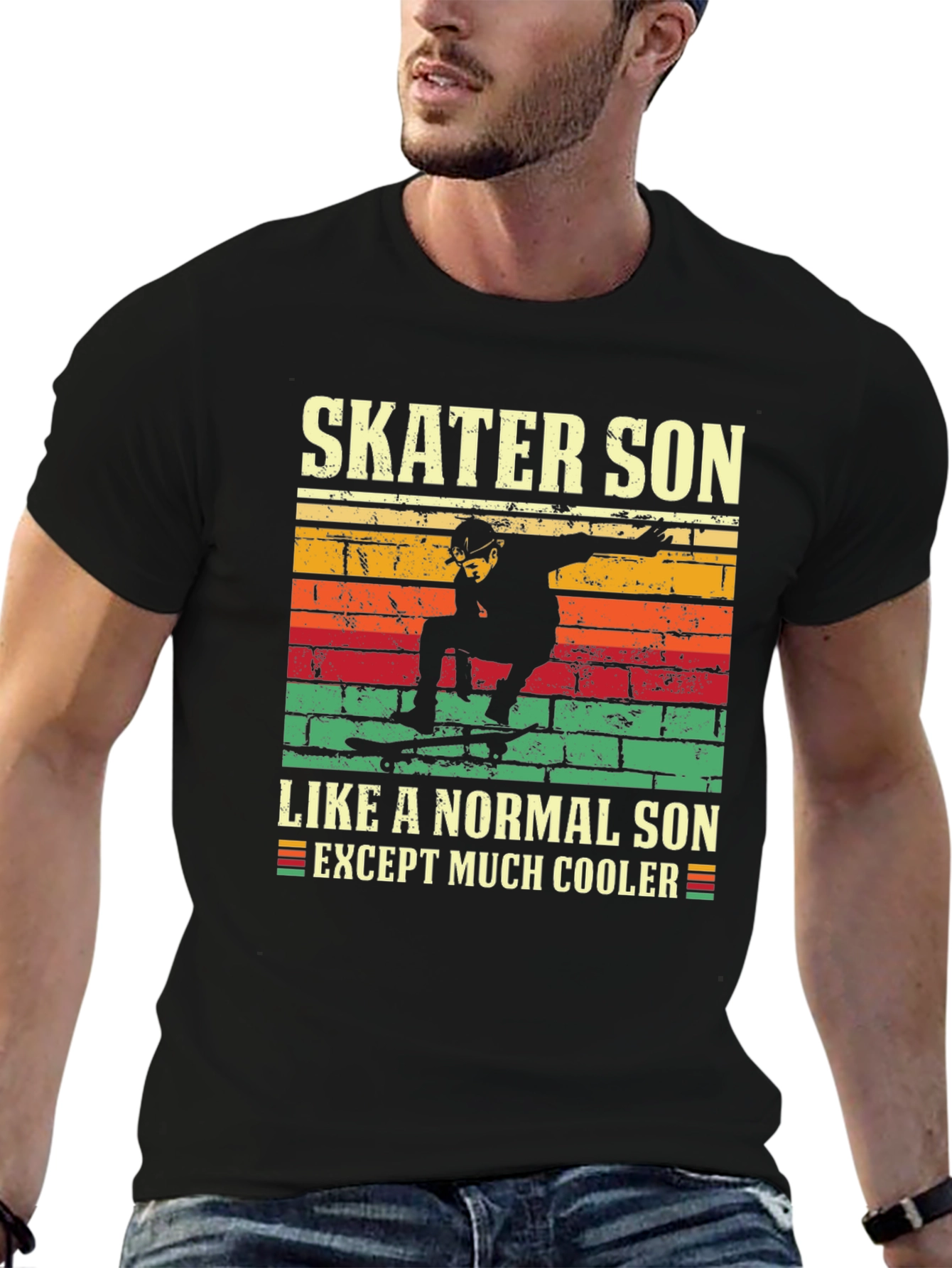 Skater Son Graphic T-Shirt - Cool Unique Design