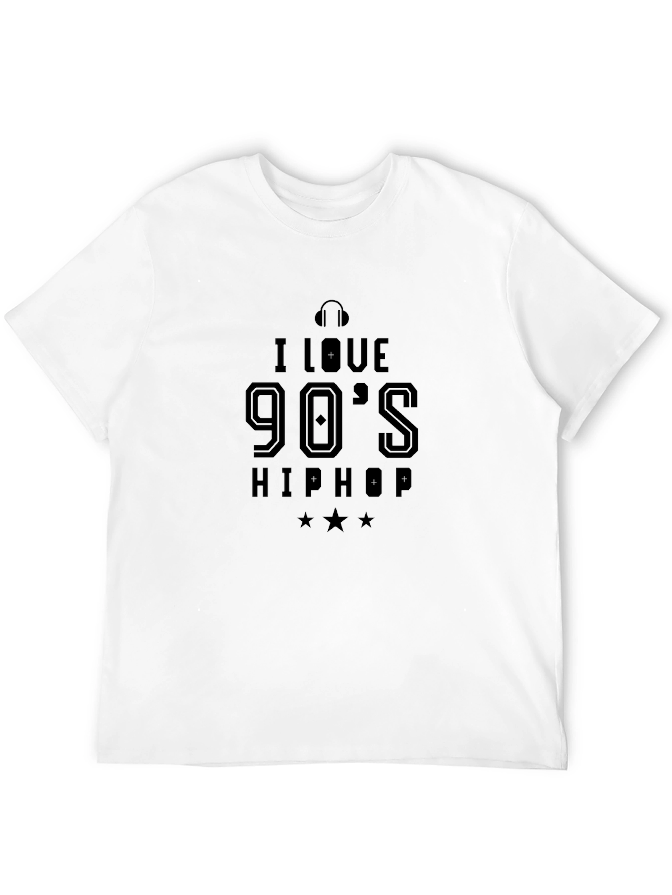 I Love 90s Hip Hop Black T-Shirt