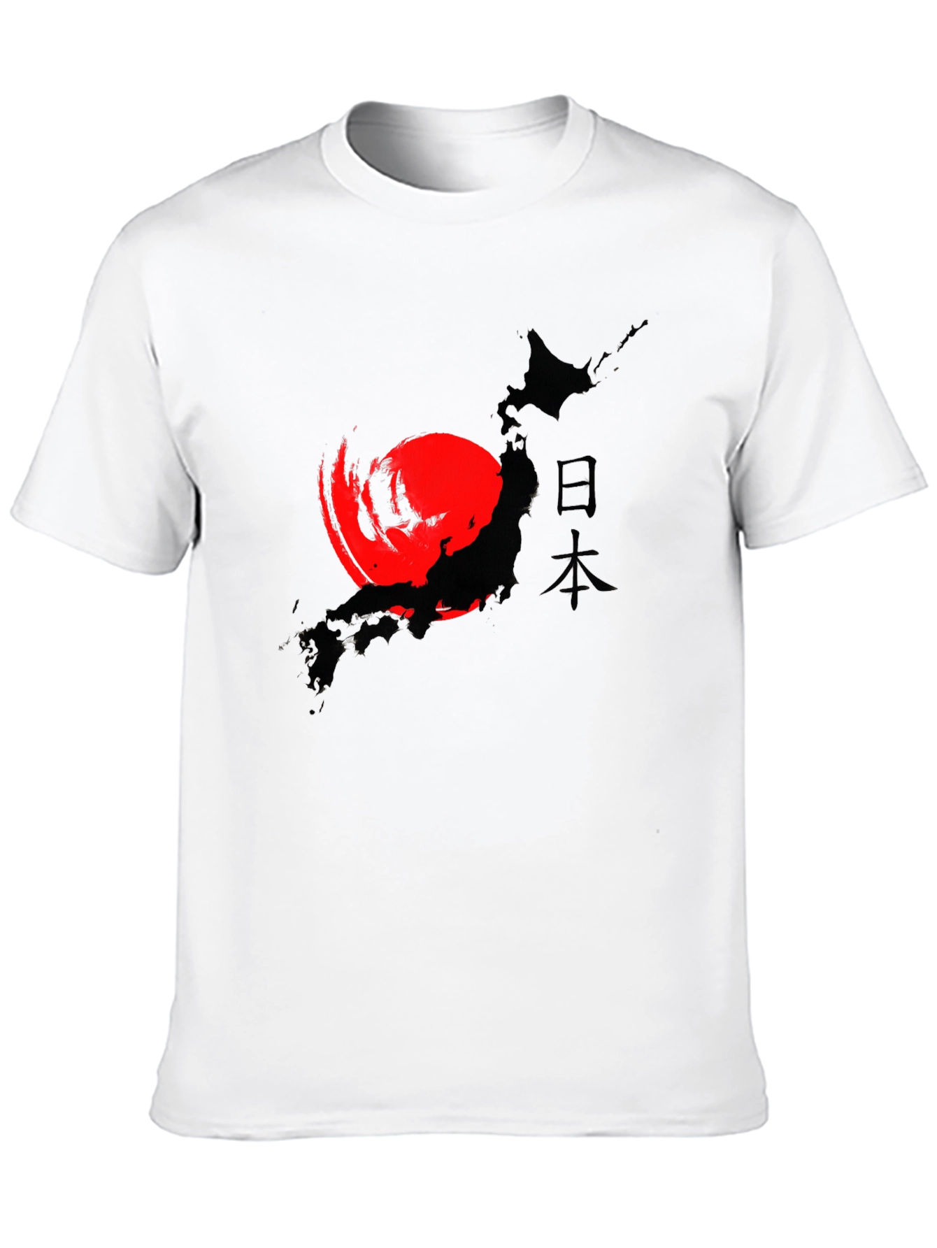 Japanese Flag Map Graphic T-Shirt