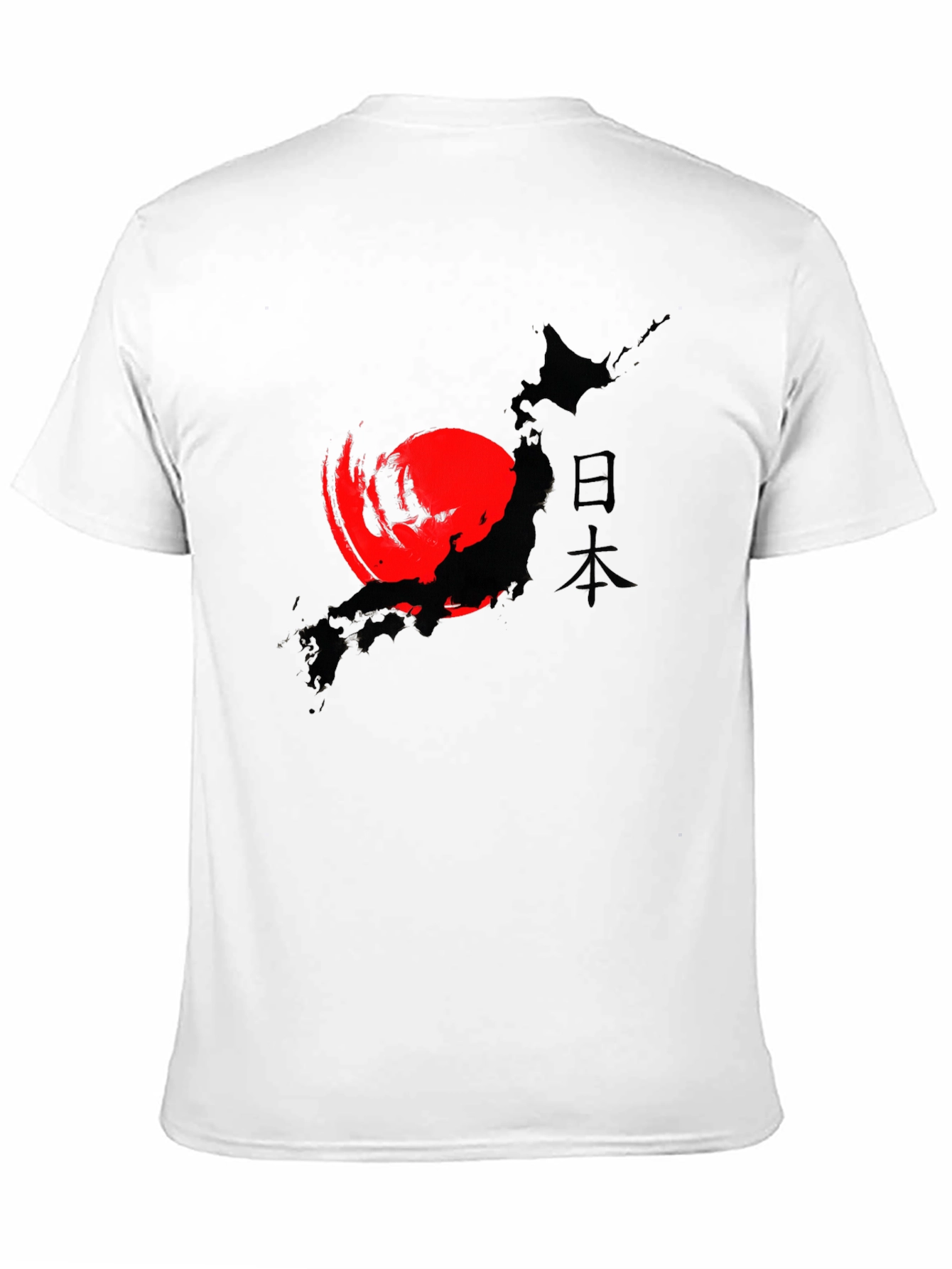 Japanese Flag Map Graphic T-Shirt