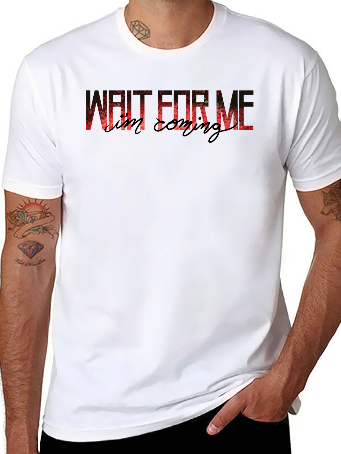 Wait For Me T-Shirt - Mens Graphic Tee