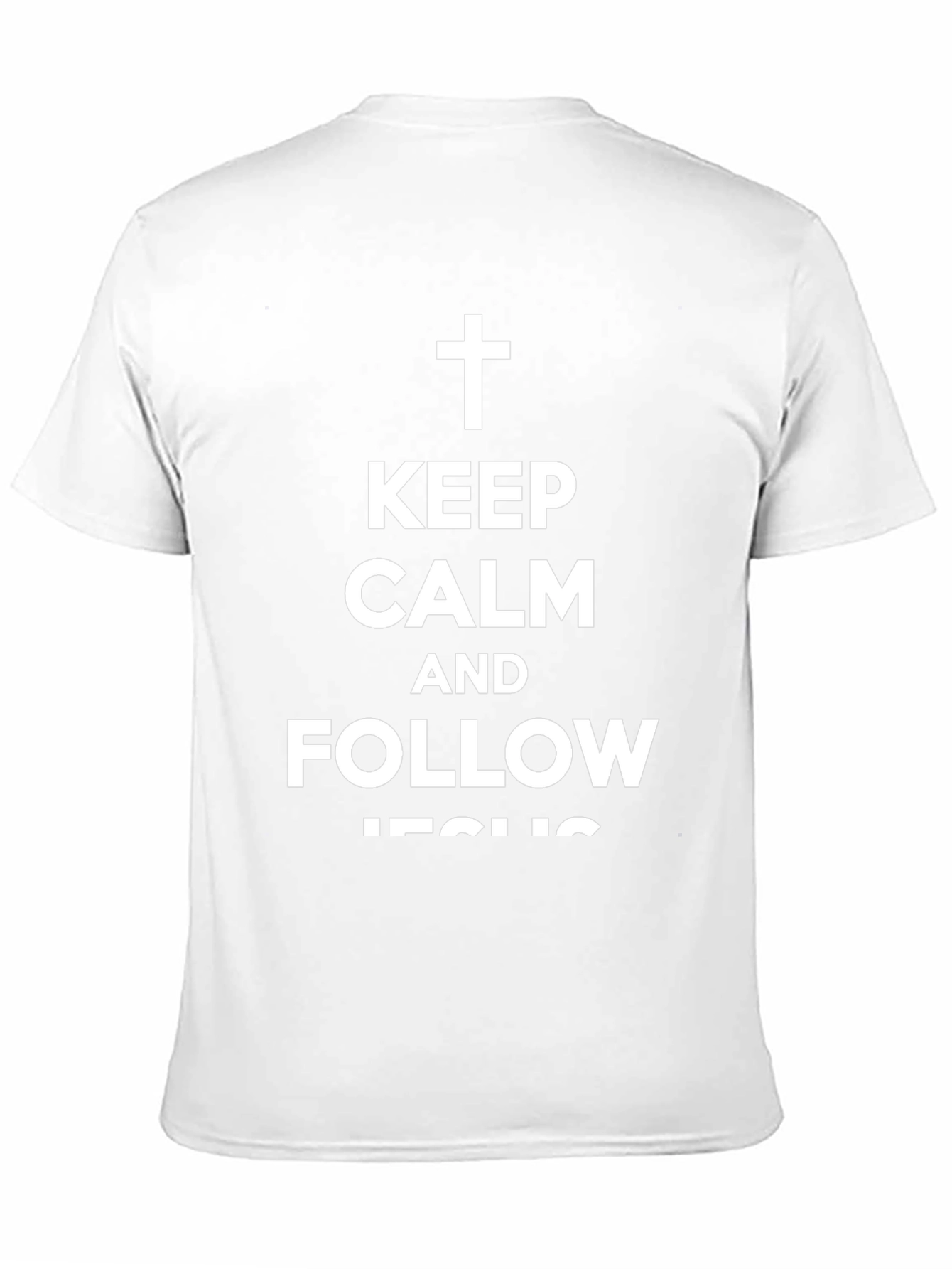 Keep Calm and Follow Jesus Black Tee