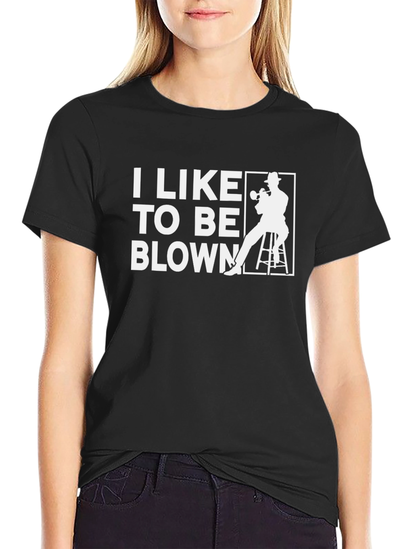 I Like to Be Blown Trumpet Player Graphic Tee