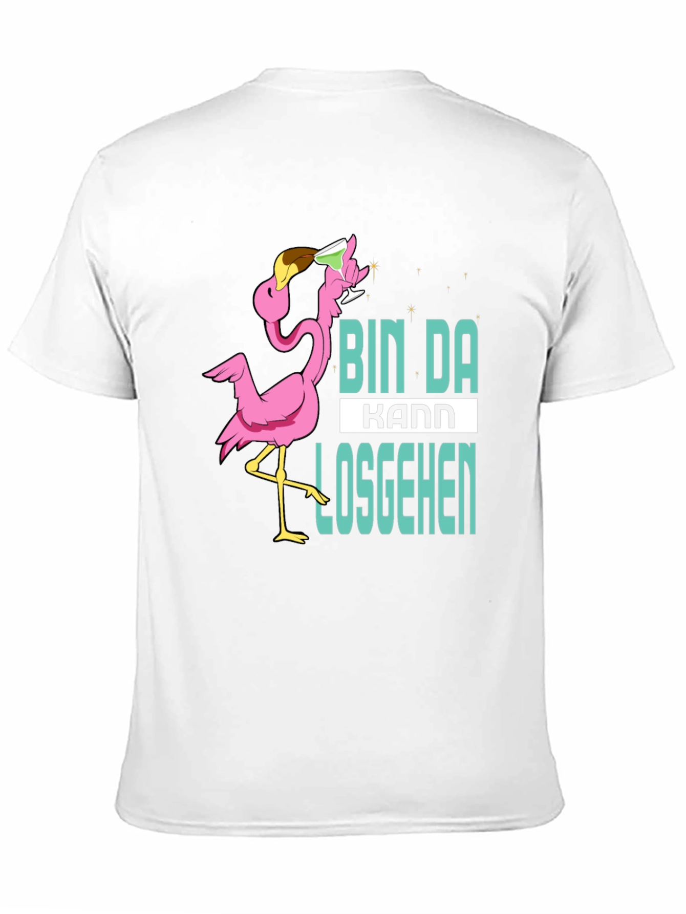 Bin Da Kann Losgehen Flamingo T-Shirt
