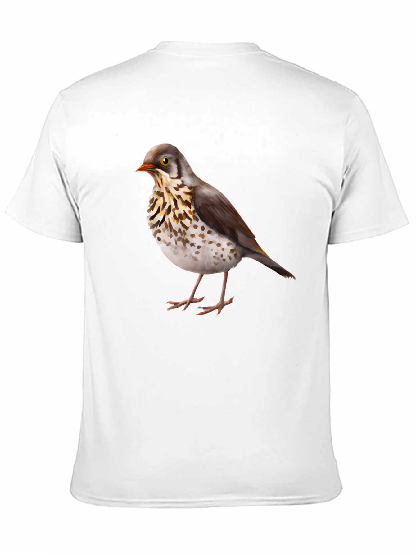 Bird Graphic Print Black T-Shirt