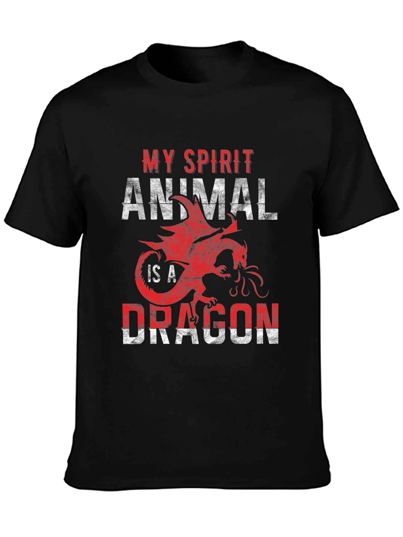 My Spirit Animal is a Dragon T-Shirt - Black