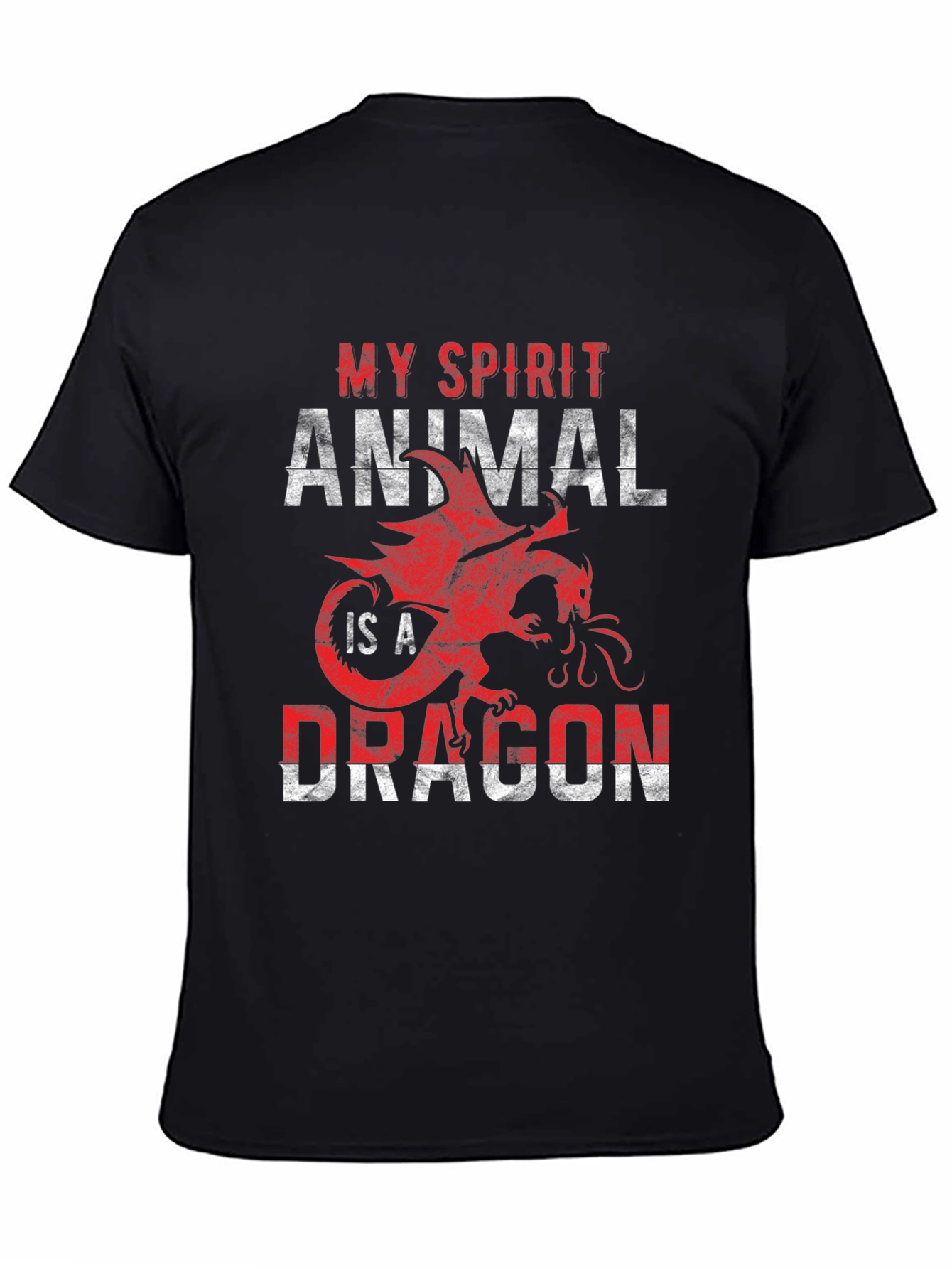 My Spirit Animal is a Dragon T-Shirt - Black