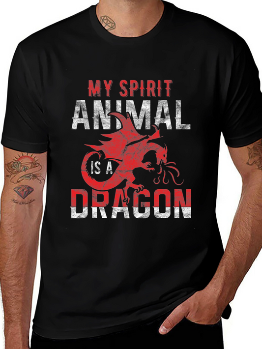 My Spirit Animal is a Dragon T-Shirt - Black