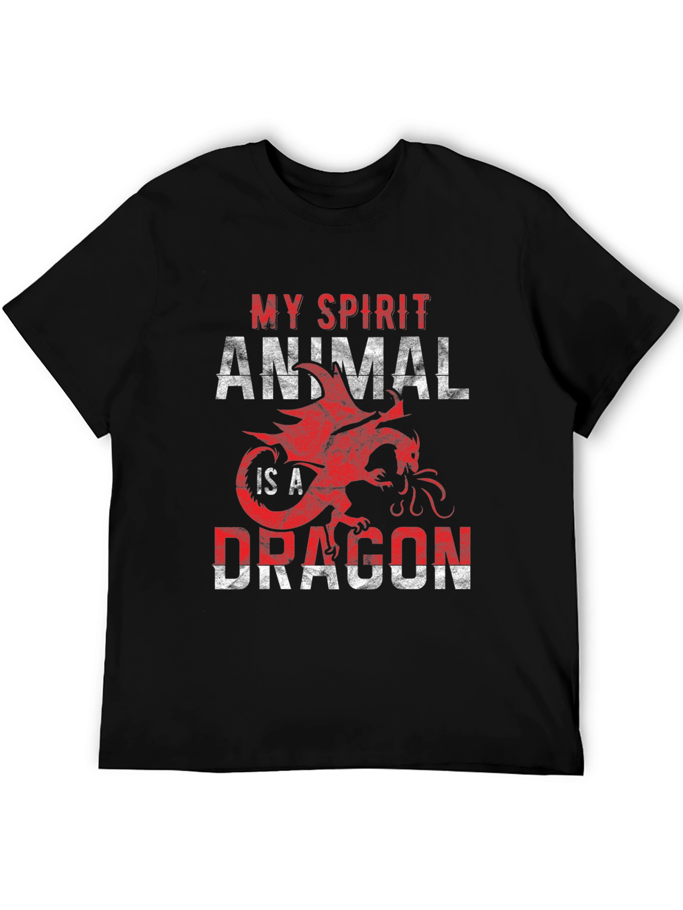 My Spirit Animal is a Dragon T-Shirt - Black