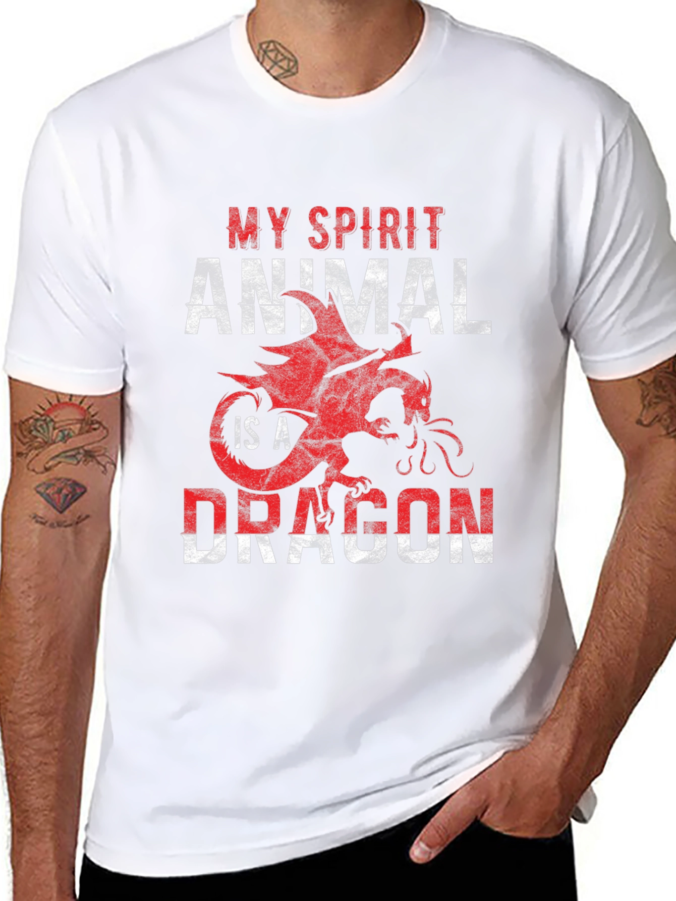 My Spirit Animal is a Dragon T-Shirt - Black
