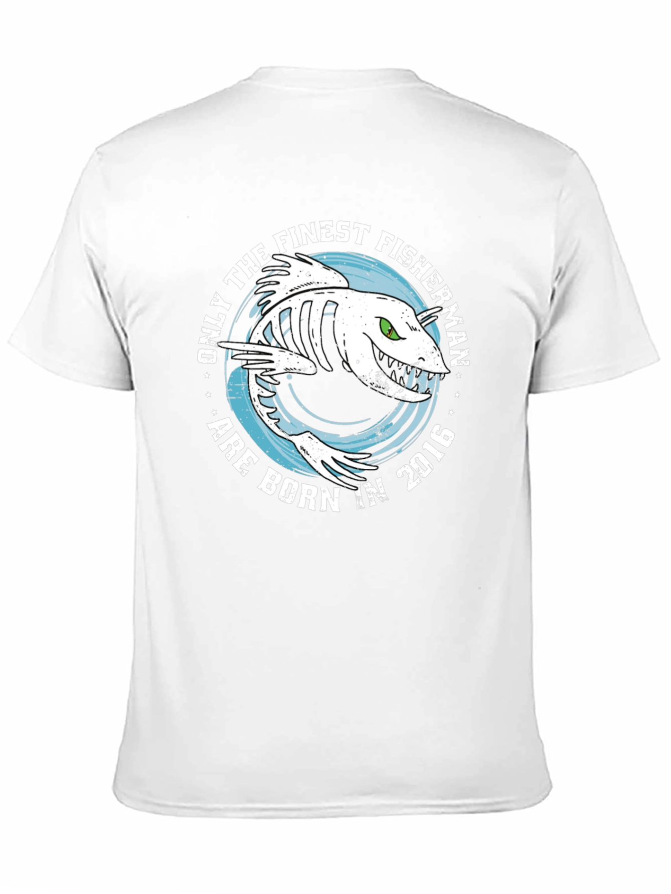 Finest Fisherman Born in 2016 Black T-Shirt