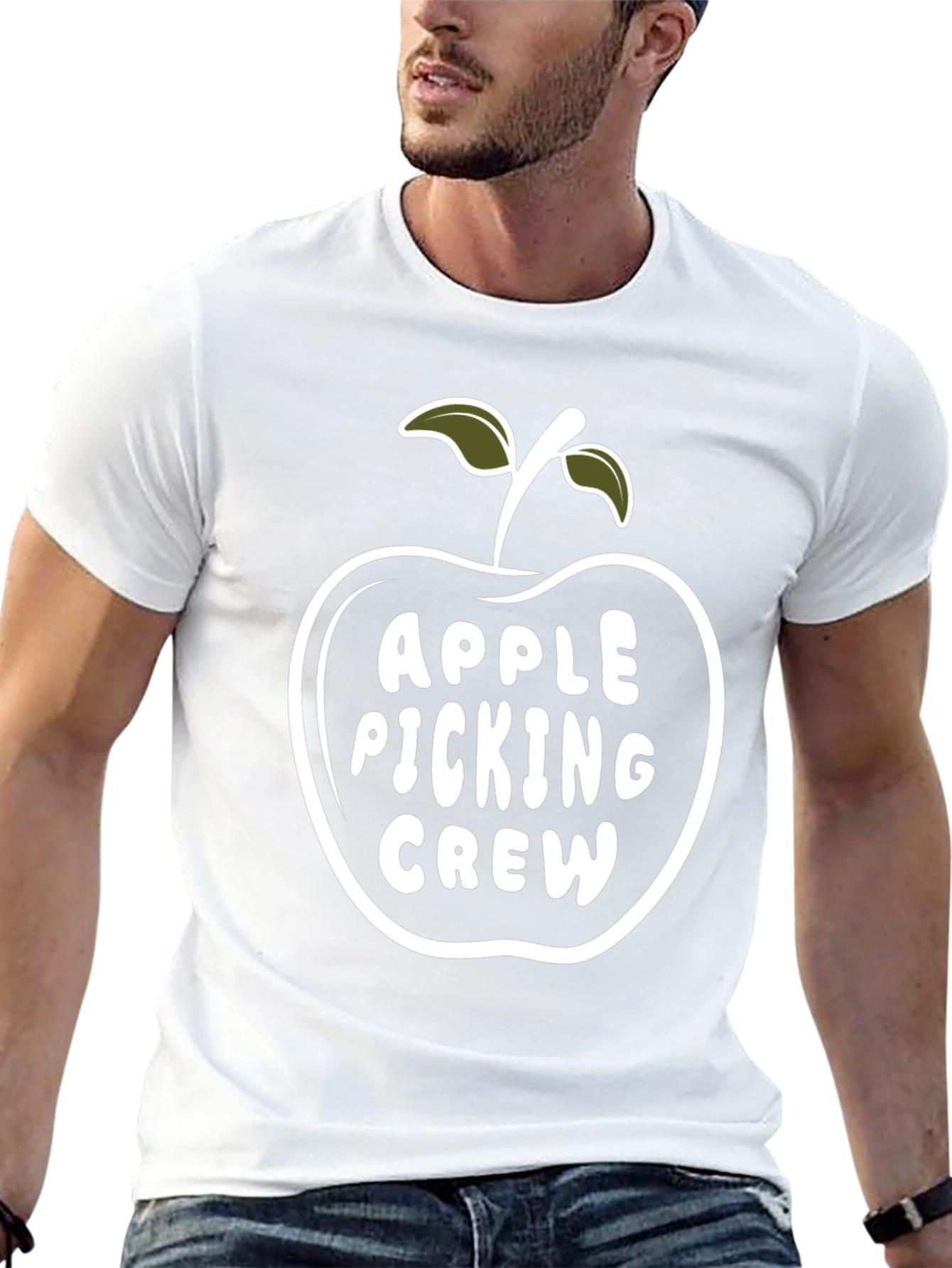 Apple Picking Crew Black T-Shirt