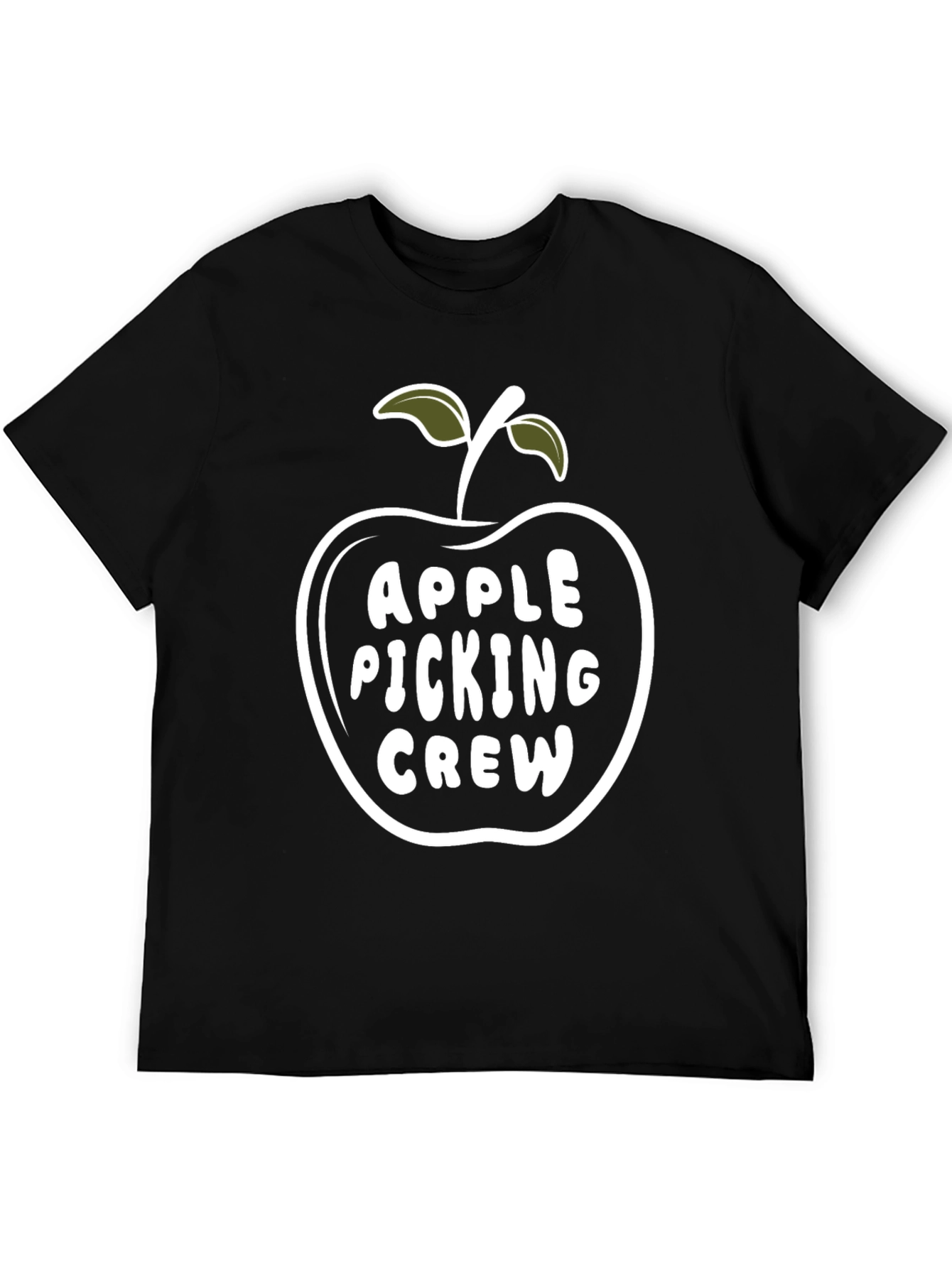 Apple Picking Crew Black T-Shirt