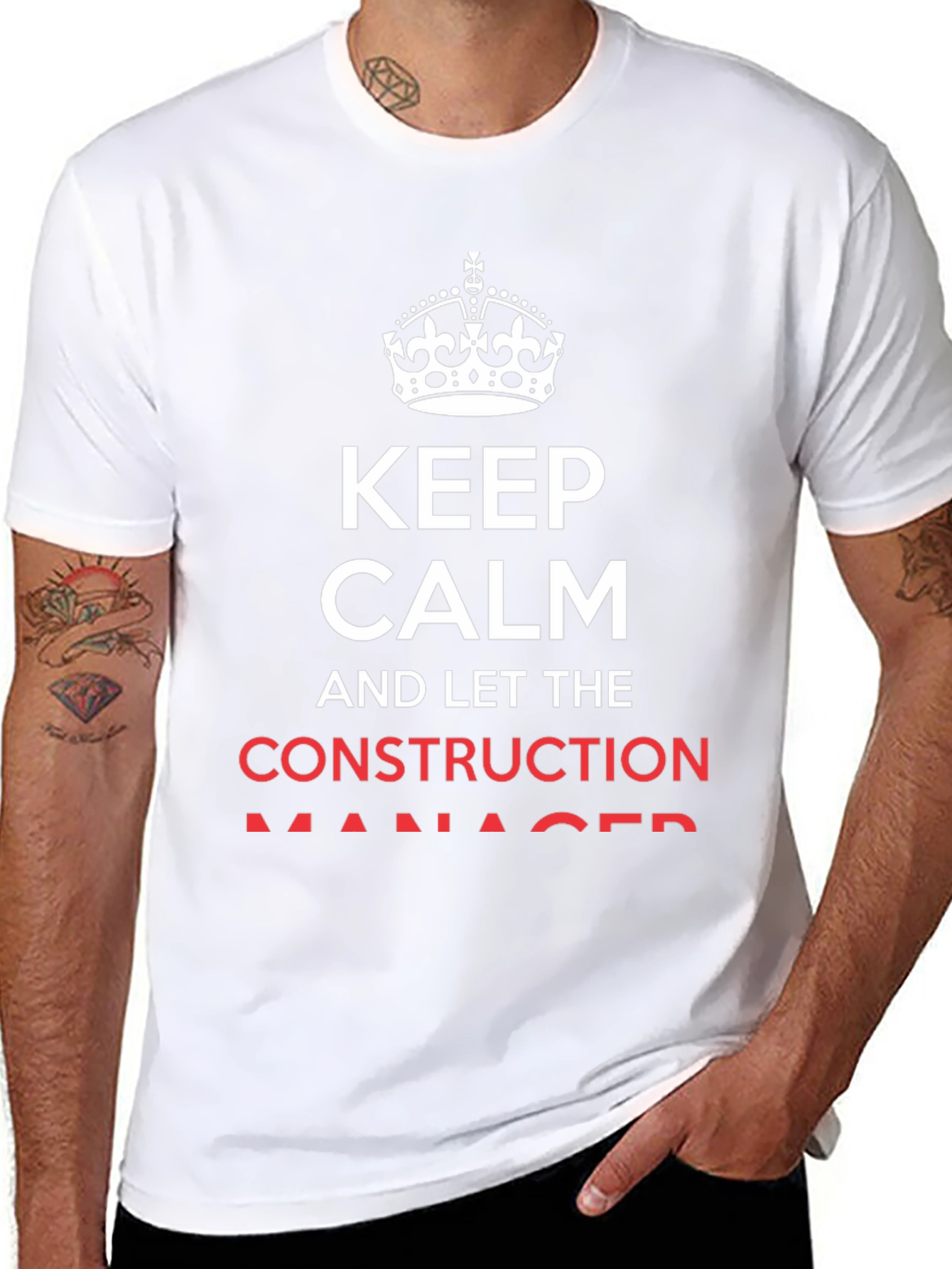 Keep Calm Construction Manager T-Shirt