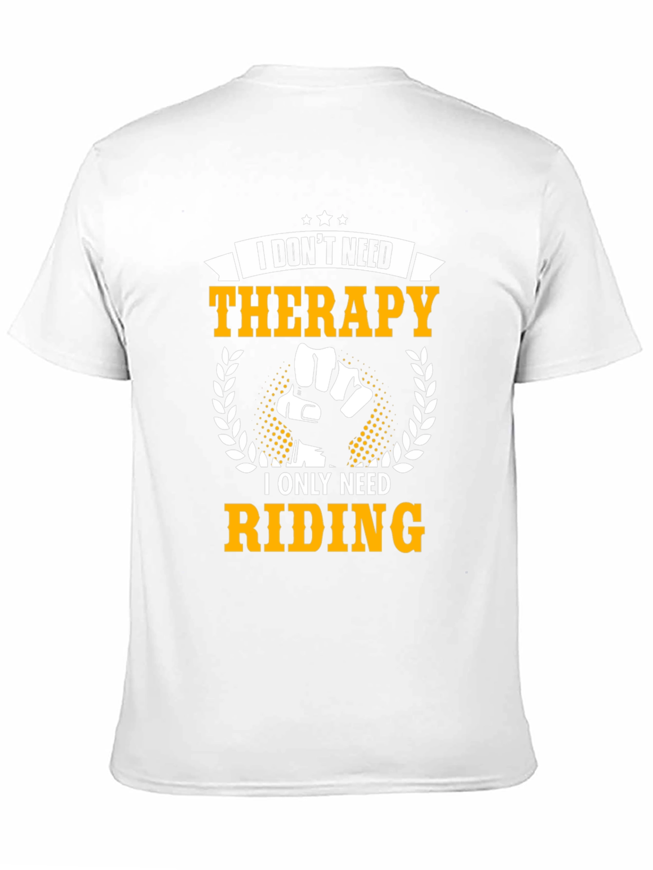 Riding Therapy T-Shirt: Black Cotton Graphic Tee