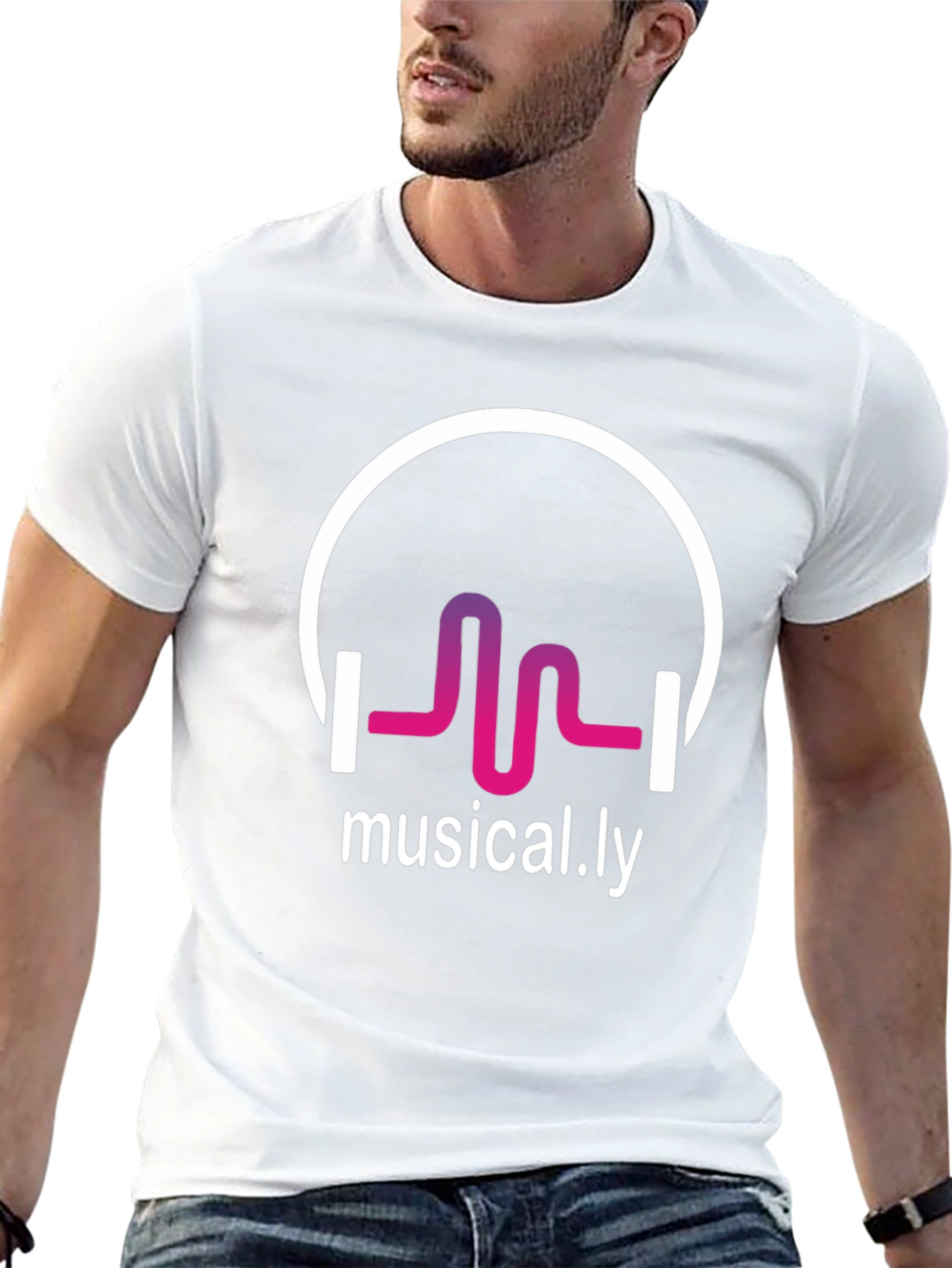Musical.ly Graphic T-Shirt - Stylish Black Tee