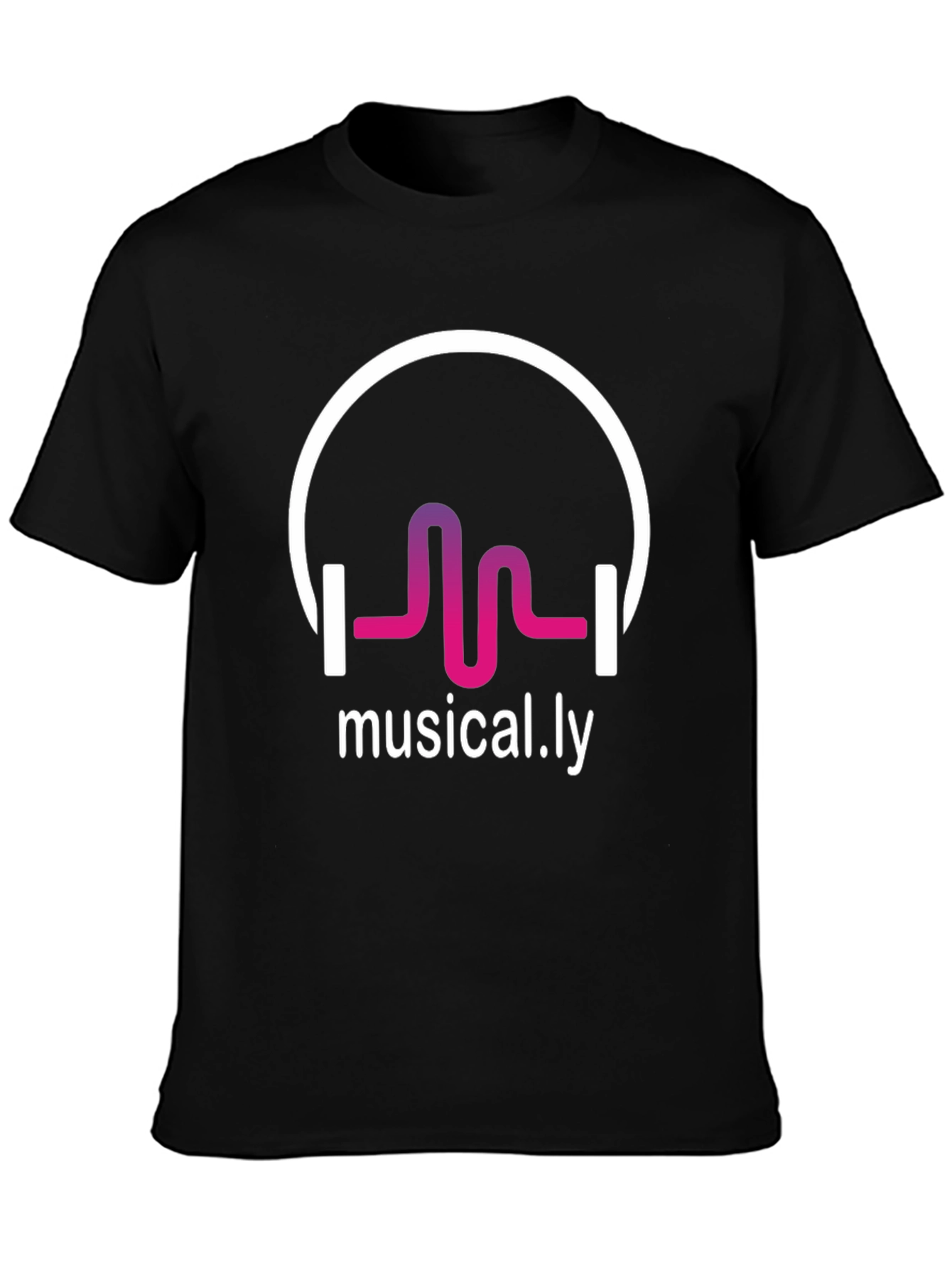 Musical.ly Graphic T-Shirt - Stylish Black Tee