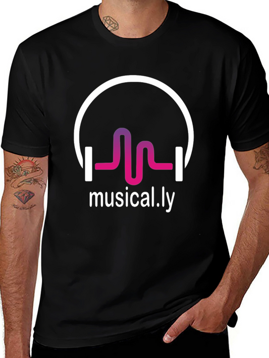 Musical.ly Graphic T-Shirt - Stylish Black Tee