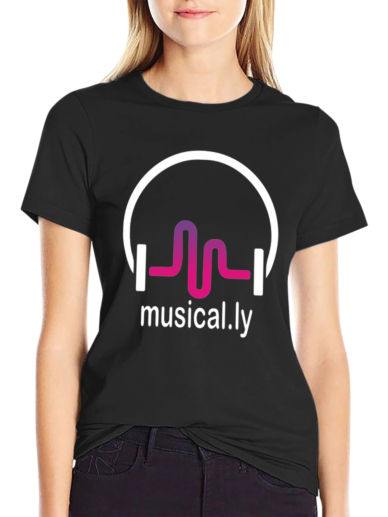 Musical.ly Graphic T-Shirt - Stylish Black Tee