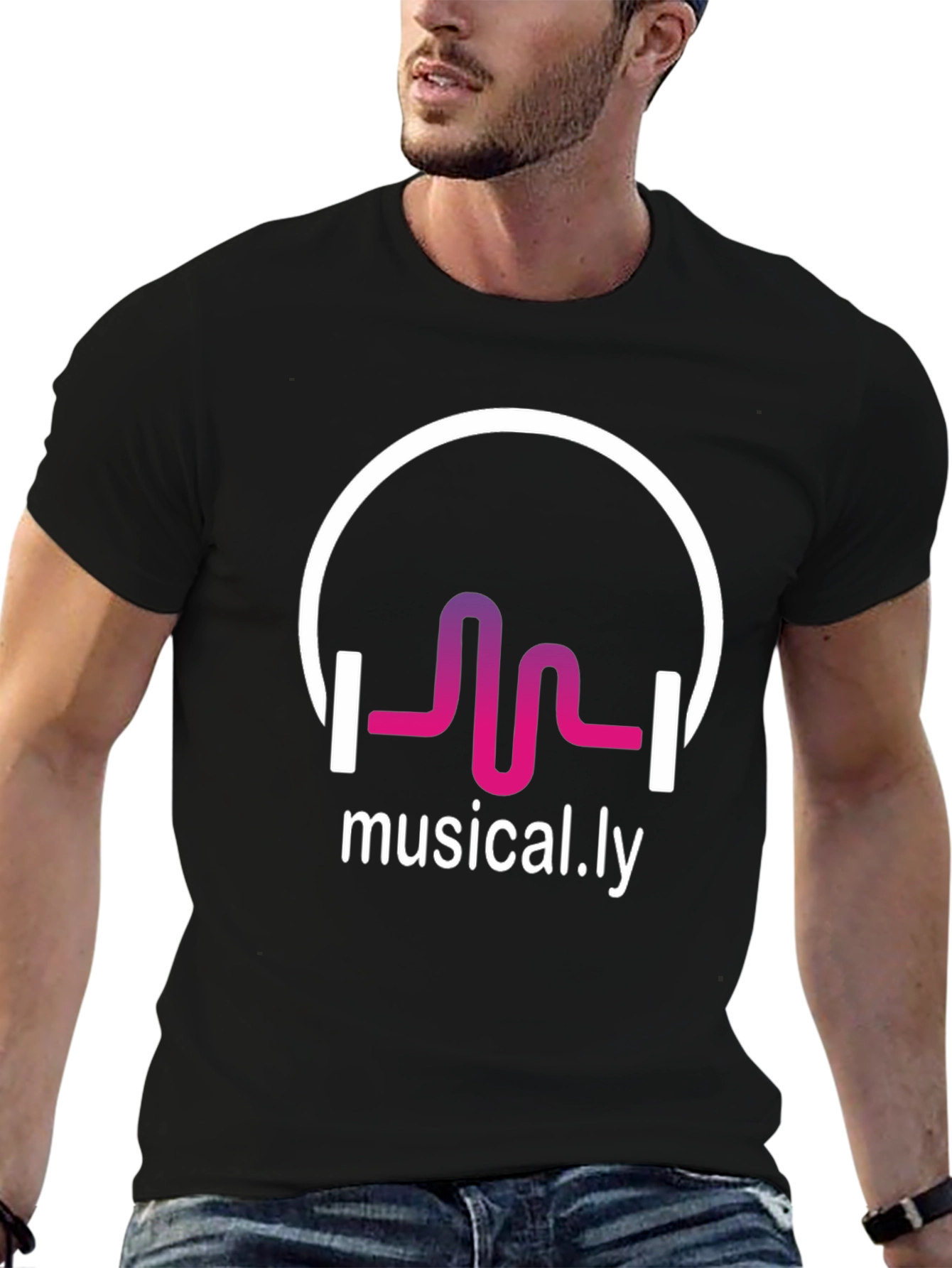 Musical.ly Graphic T-Shirt - Stylish Black Tee