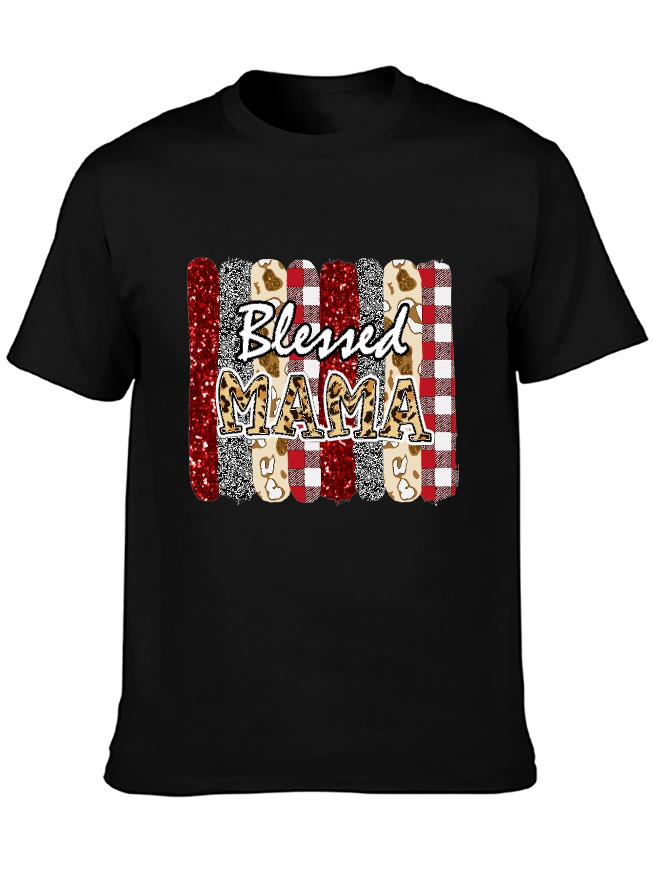 Blessed Mama Graphic Tee Shirt