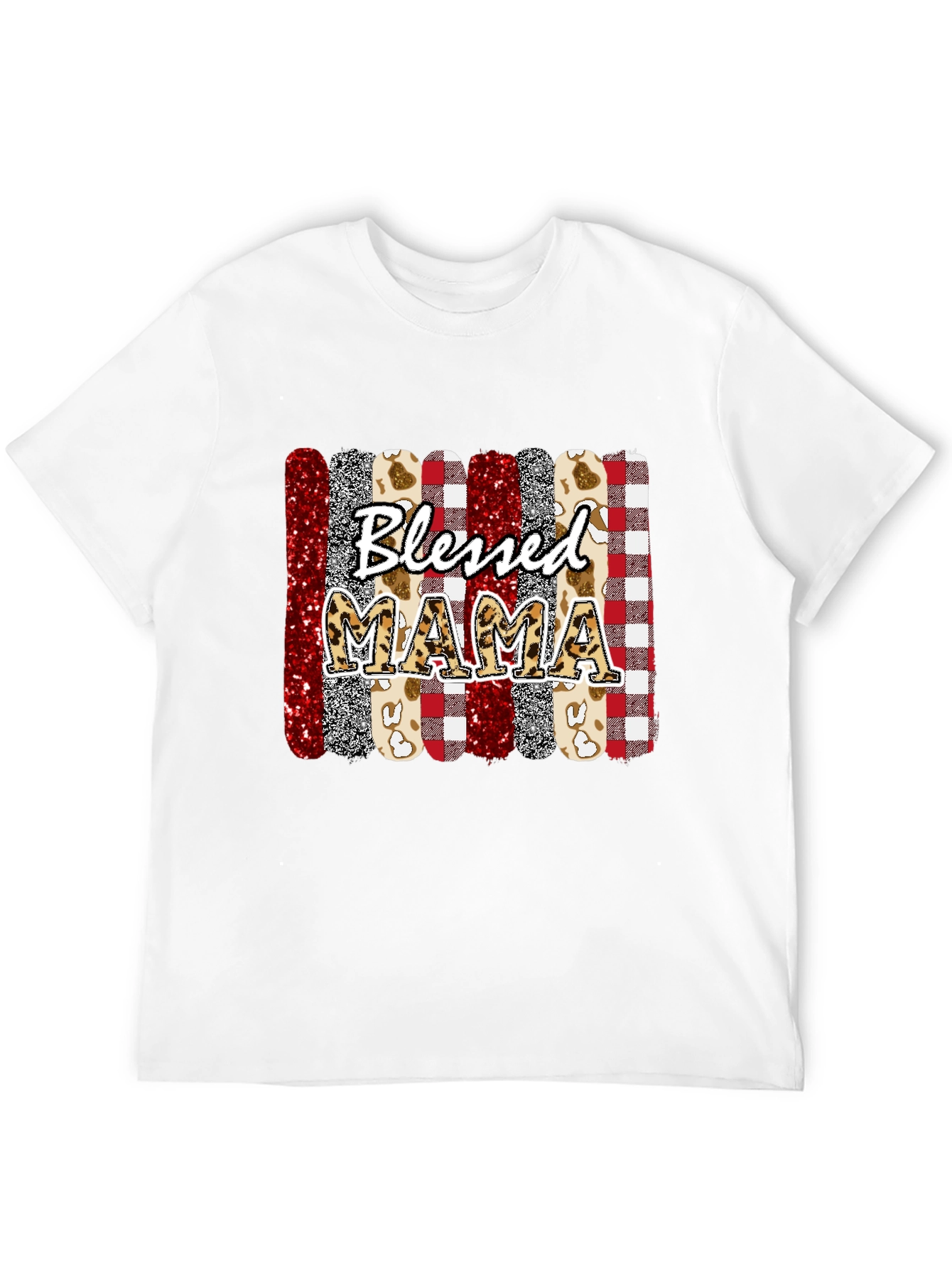 Blessed Mama Graphic Tee Shirt