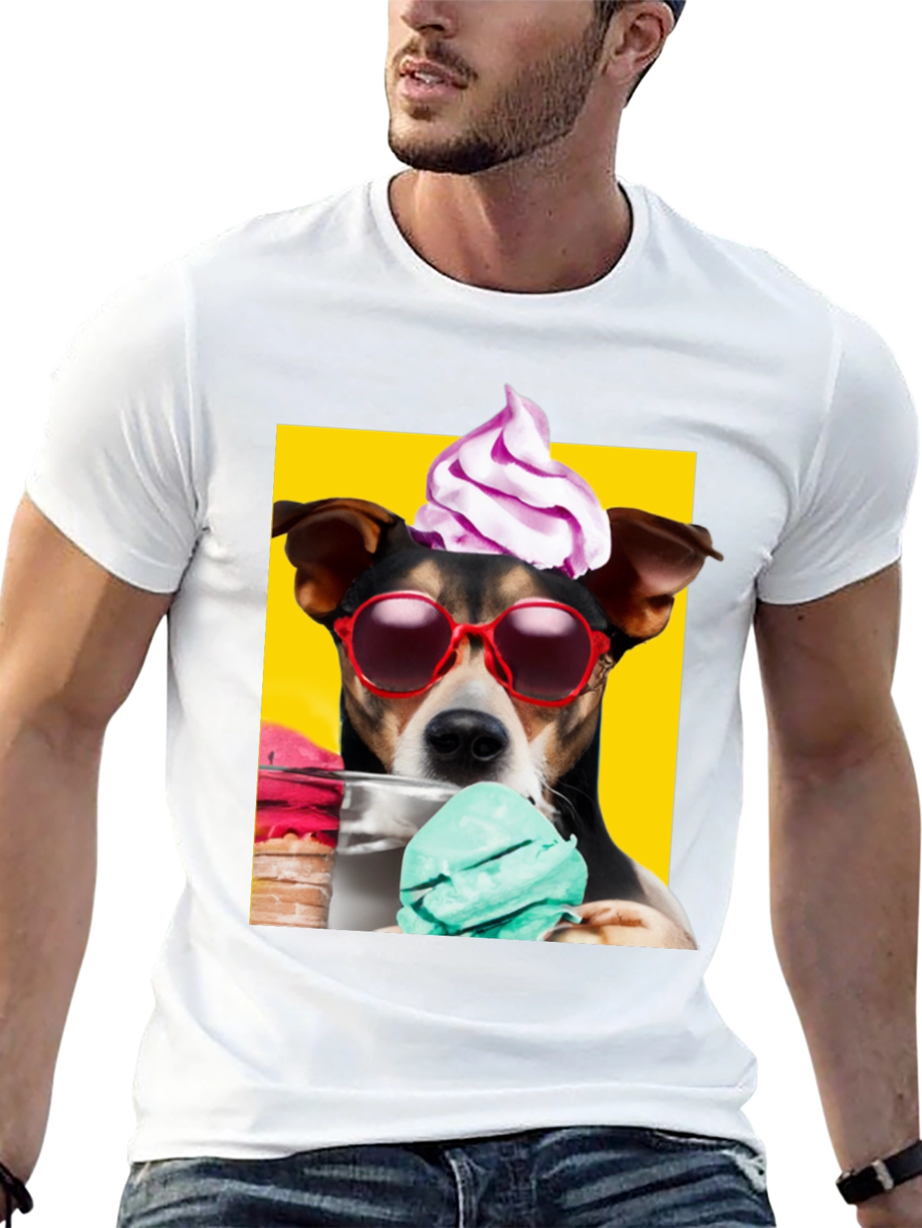 Cool Dog Ice Cream Graphic Tee