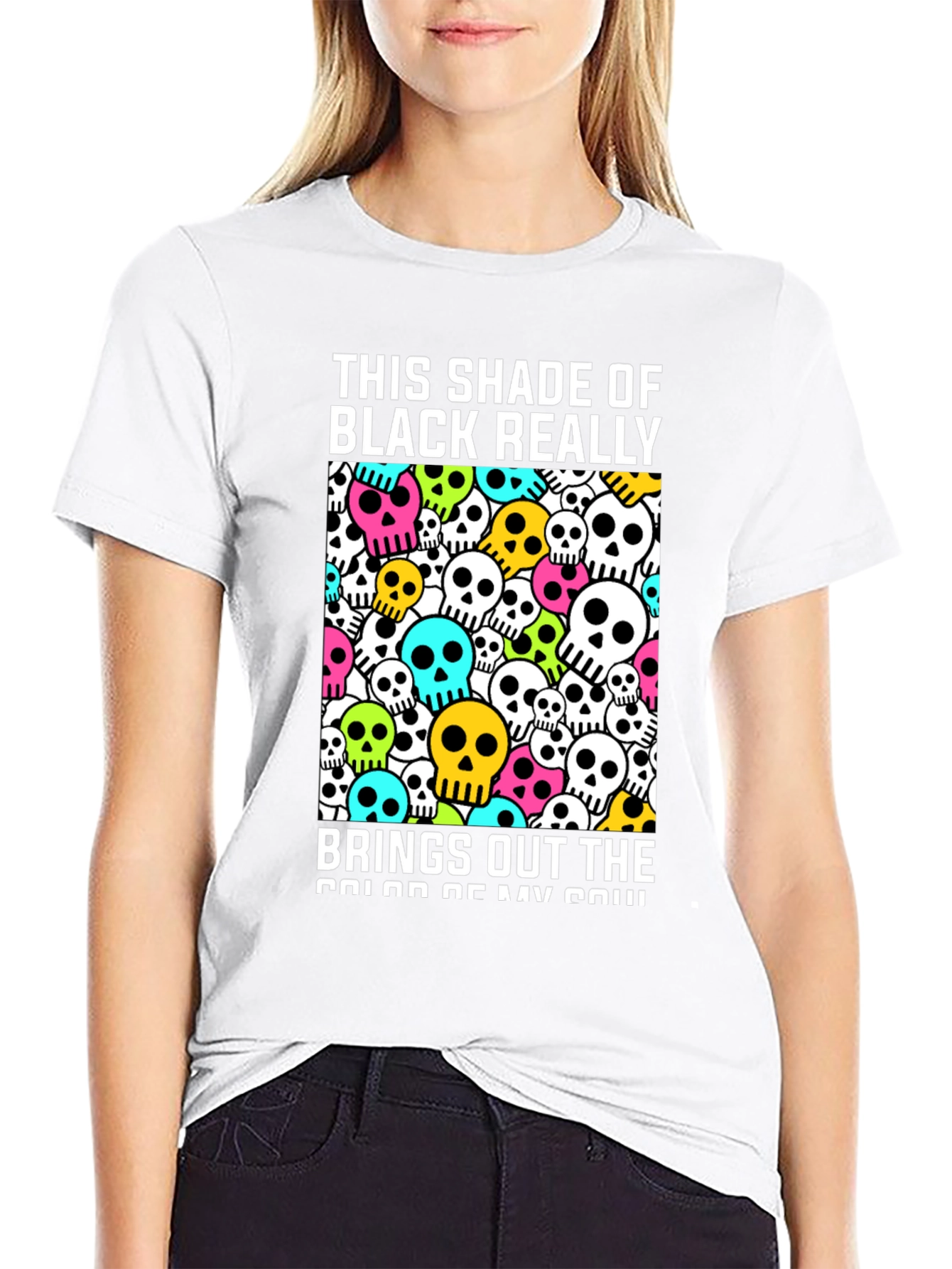 Skull Graphic T-Shirt - This Shade of Black