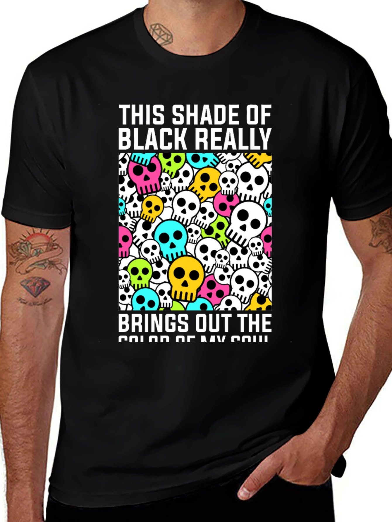 Skull Graphic T-Shirt - This Shade of Black