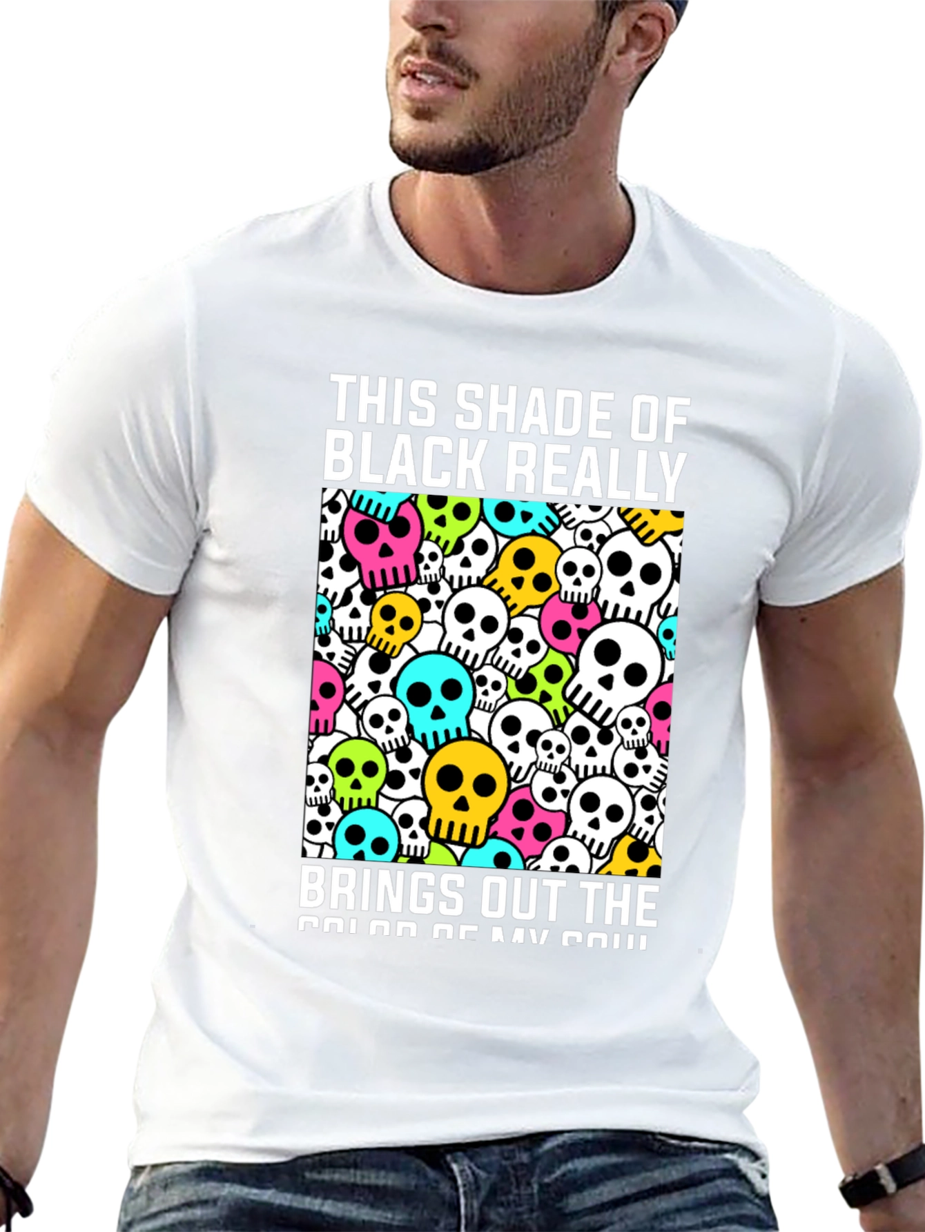 Skull Graphic T-Shirt - This Shade of Black