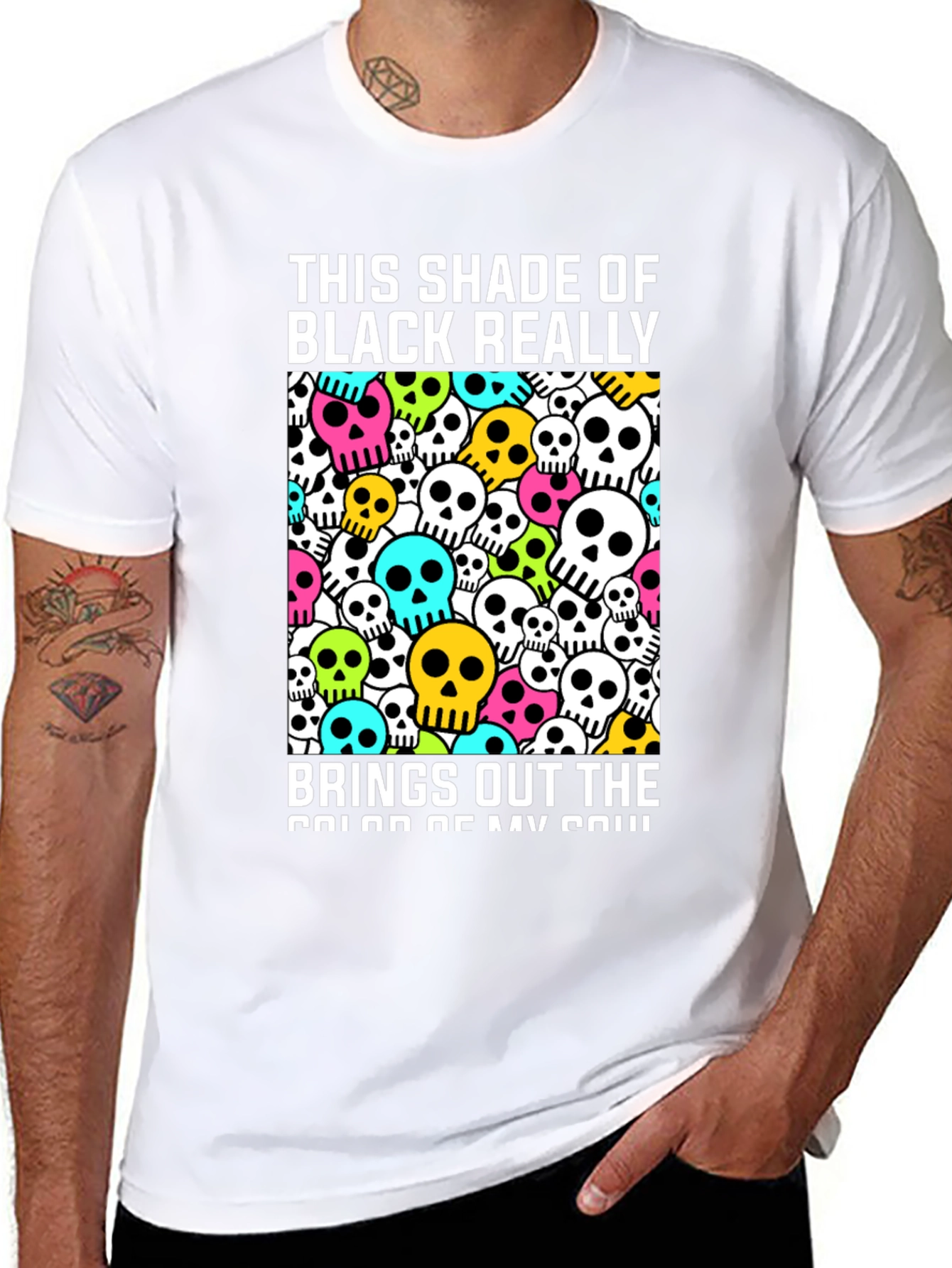 Skull Graphic T-Shirt - This Shade of Black