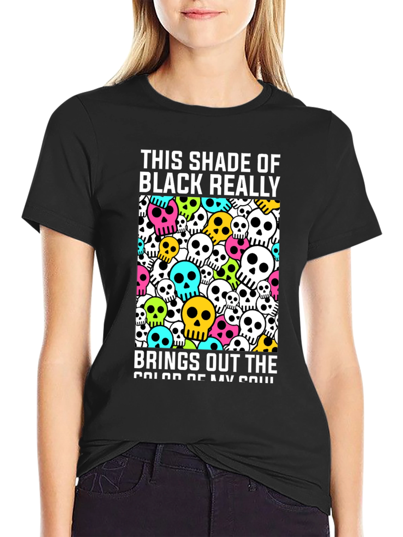 Skull Graphic T-Shirt - This Shade of Black