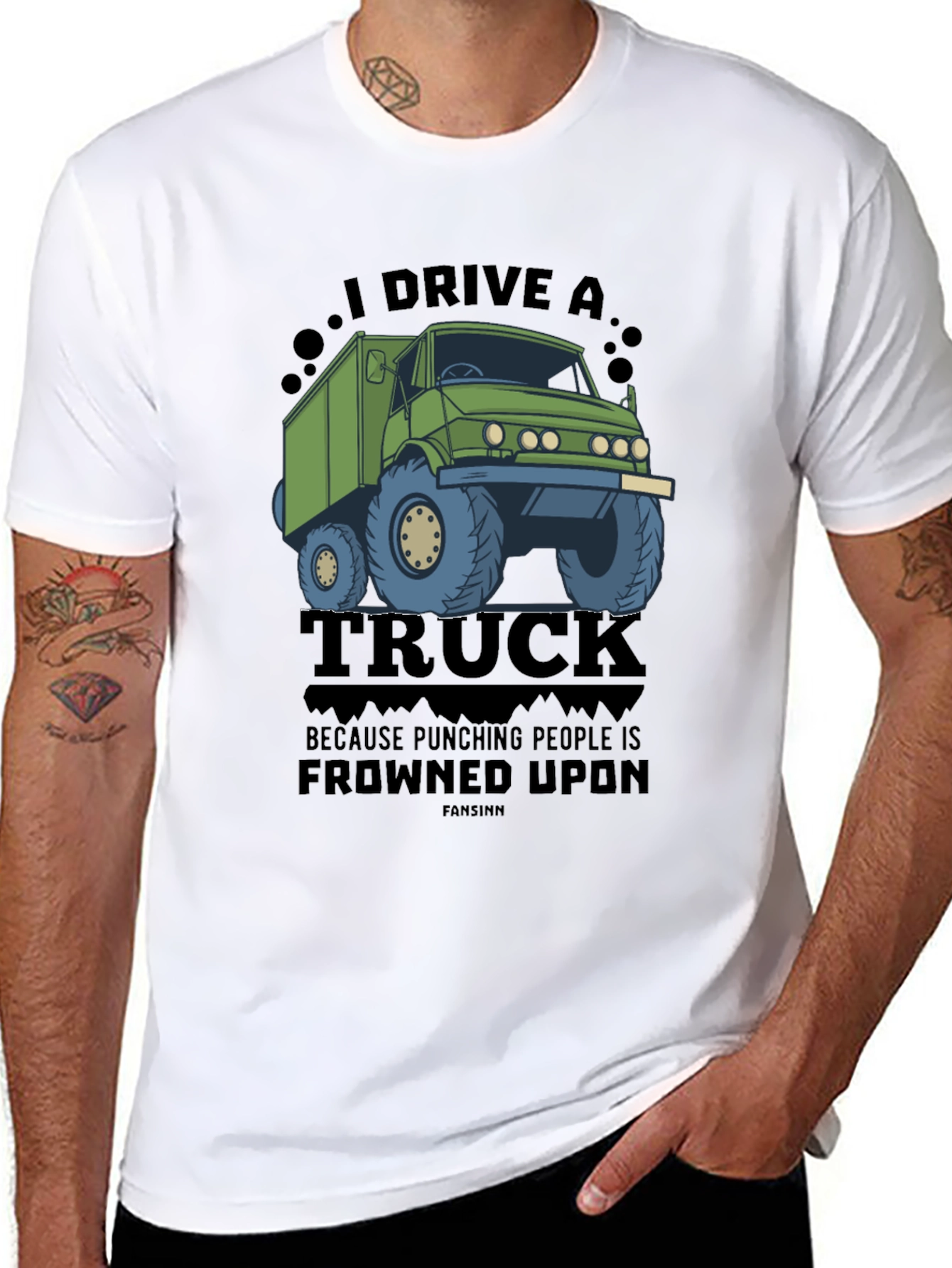 I Drive a Truck Funny Graphic Tee