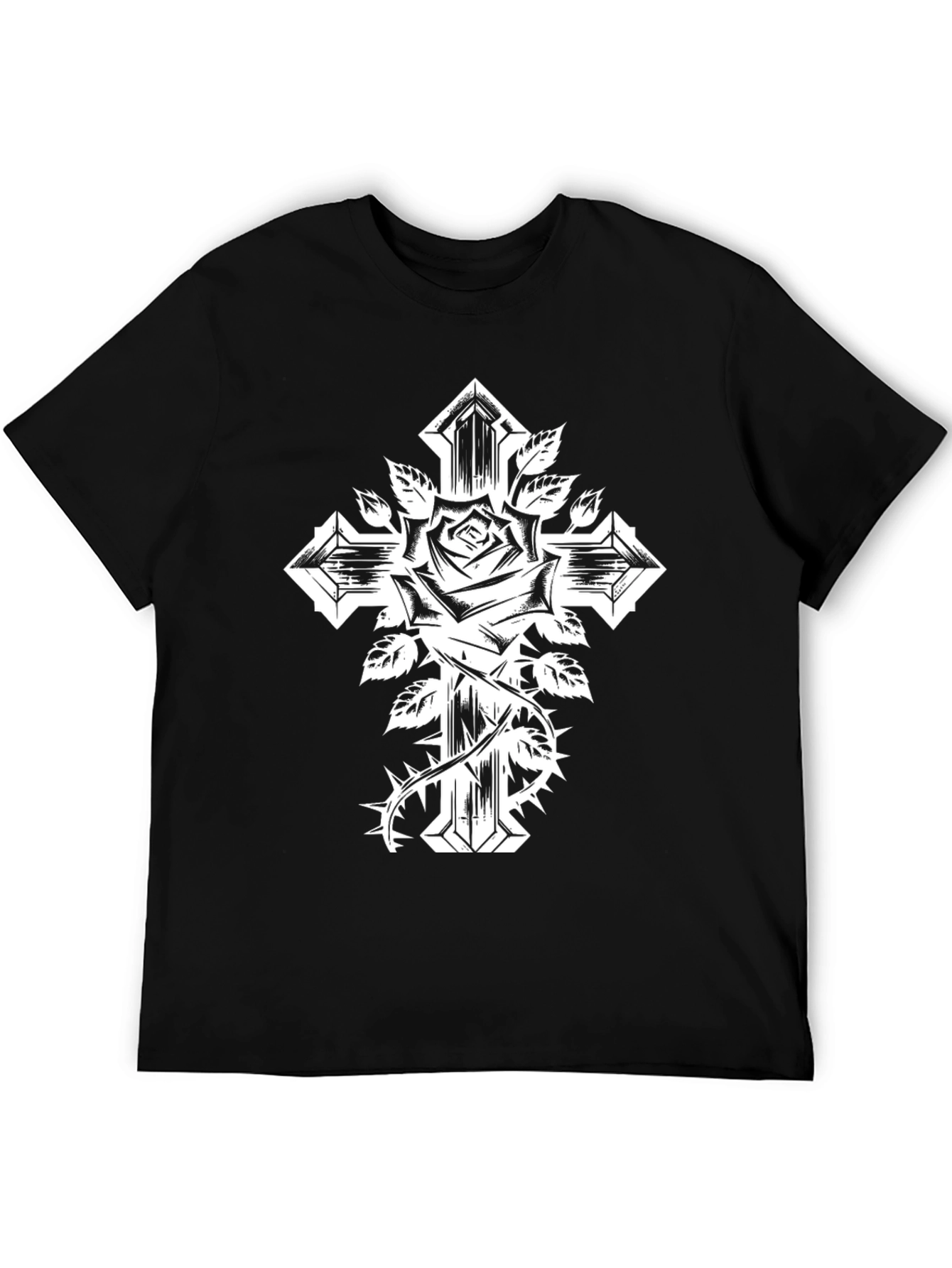 Rose and Cross Graphic Tee