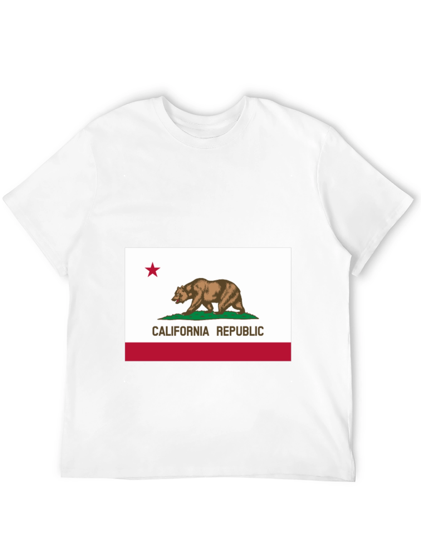 California Republic Bear Tee - Black Cotton Shirt