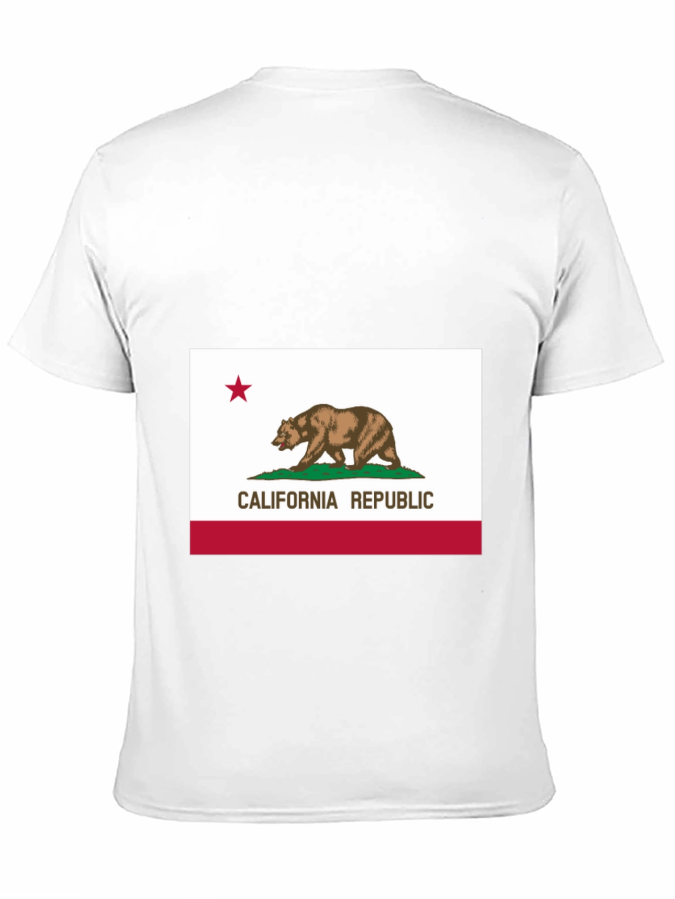 California Republic Bear Tee - Black Cotton Shirt