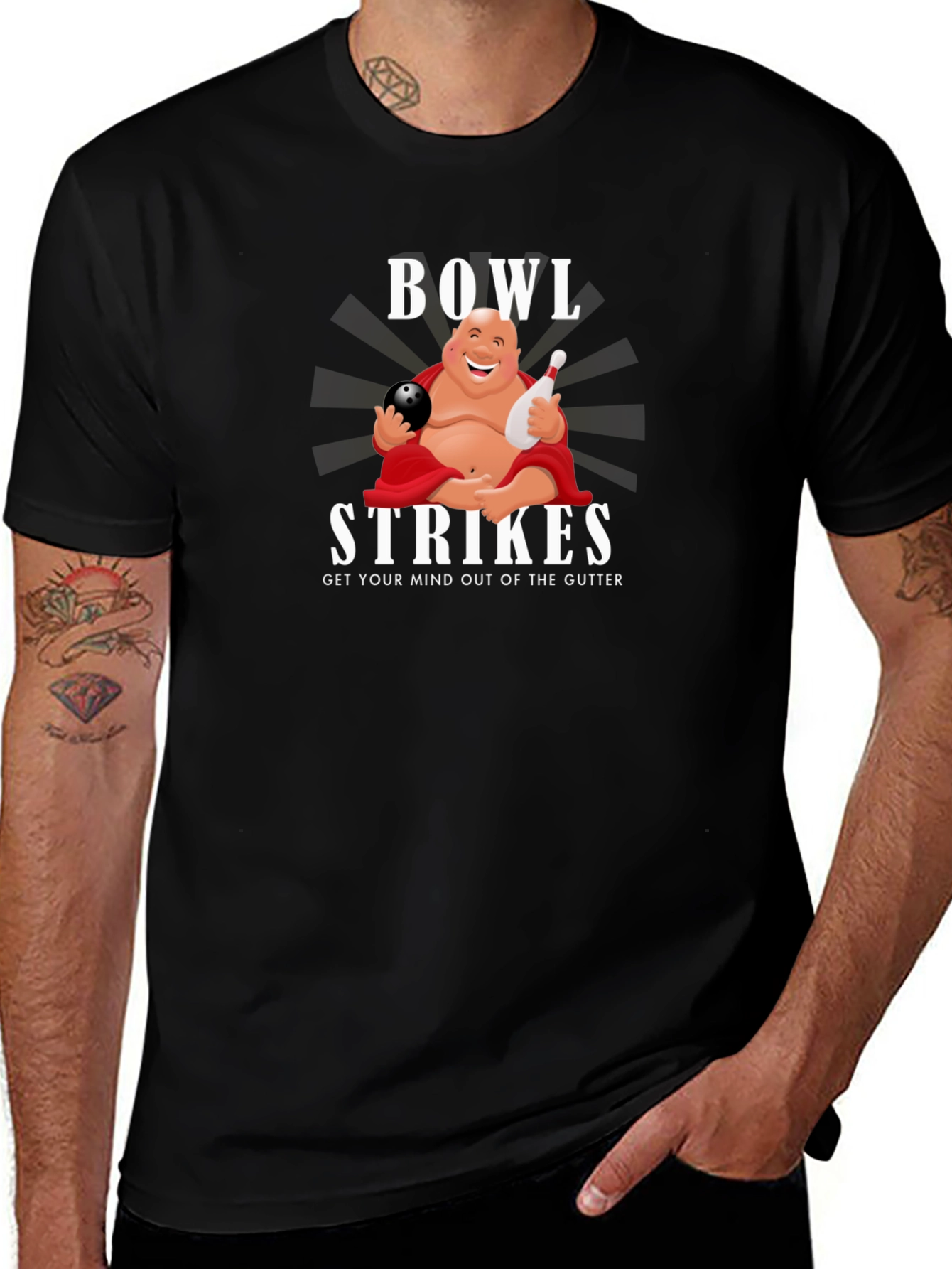 Bowl Strikes Graphic Tee - Funny Bowling T-Shirt