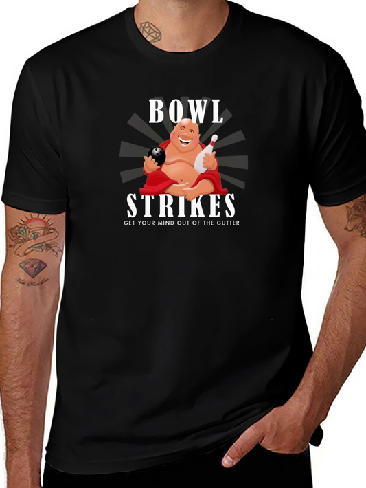Bowl Strikes Graphic Tee - Funny Bowling T-Shirt