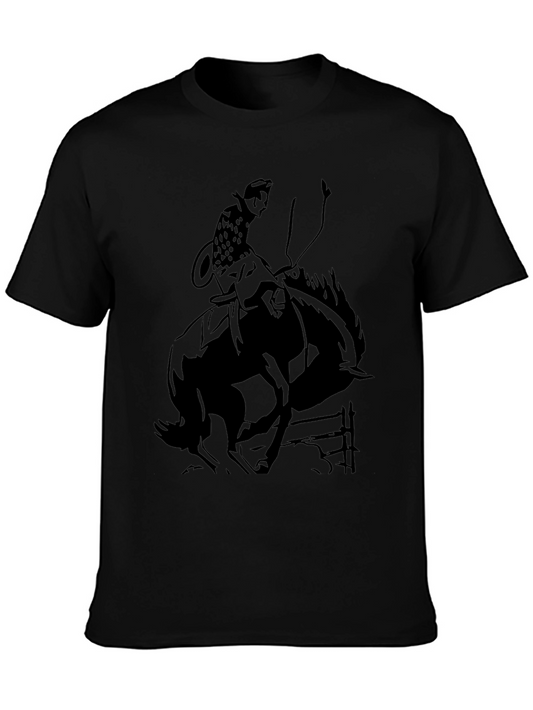 Black Rodeo Rider Graphic Tee