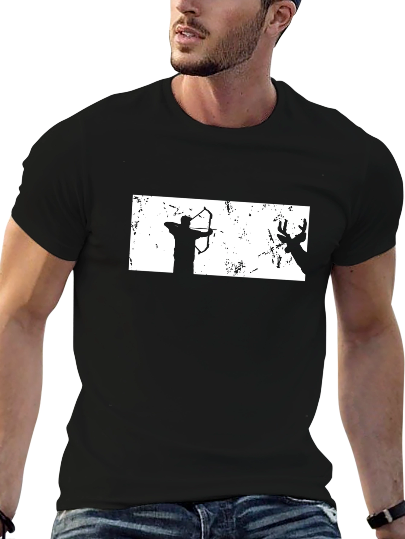 Archer & Deer Graphic T-Shirt - Black