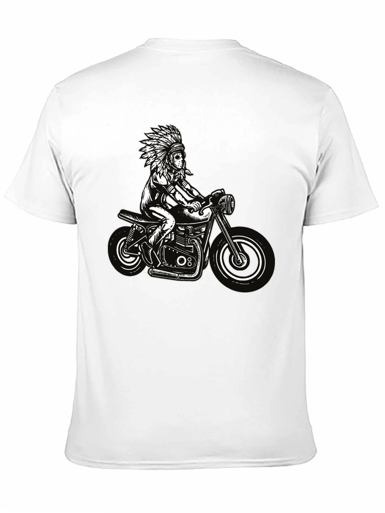 Black Indian Motorcycle Graphic T-Shirt