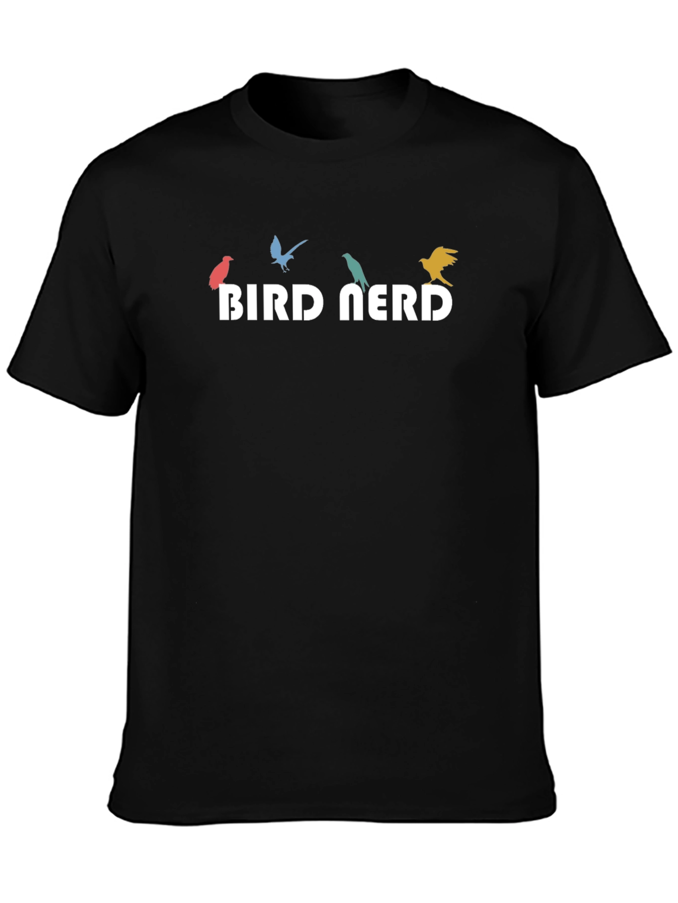 Bird Nerd Graphic Tee - Mens Crew Neck T-Shirt