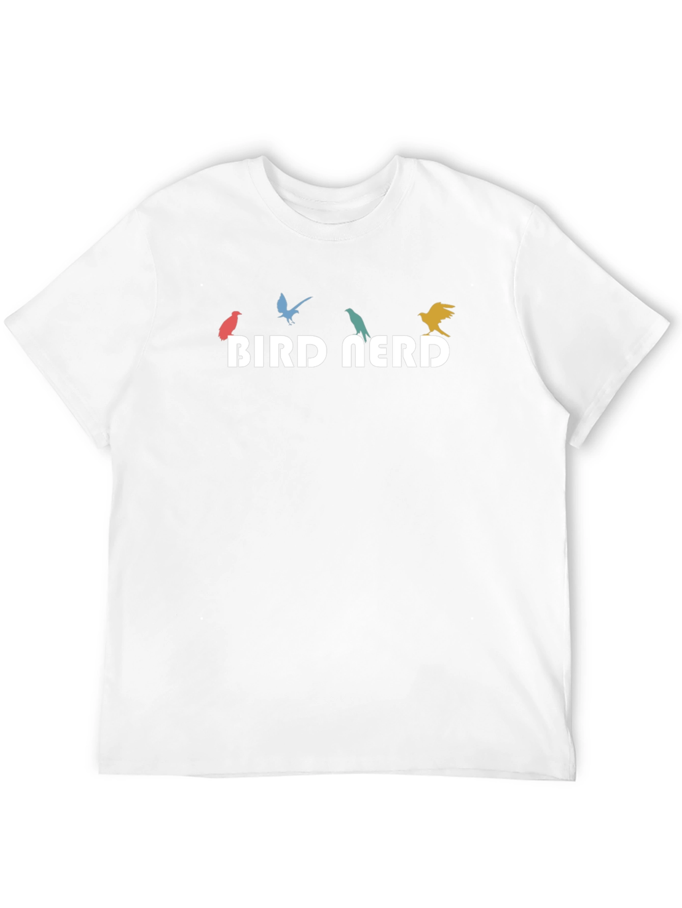 Bird Nerd Graphic Tee - Mens Crew Neck T-Shirt