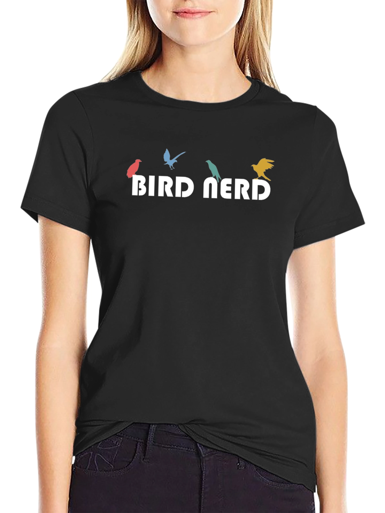 Bird Nerd Graphic Tee - Mens Crew Neck T-Shirt
