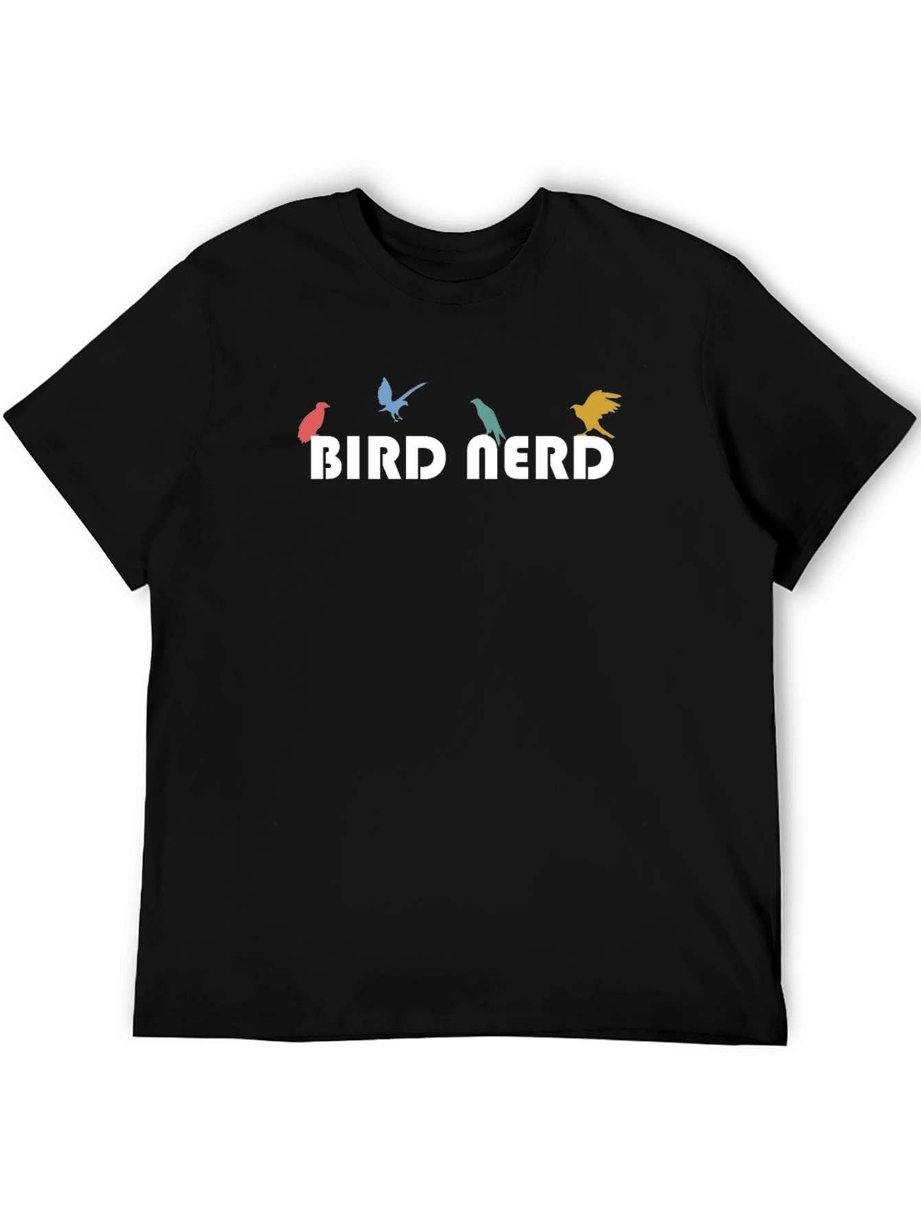 Bird Nerd Graphic Tee - Mens Crew Neck T-Shirt