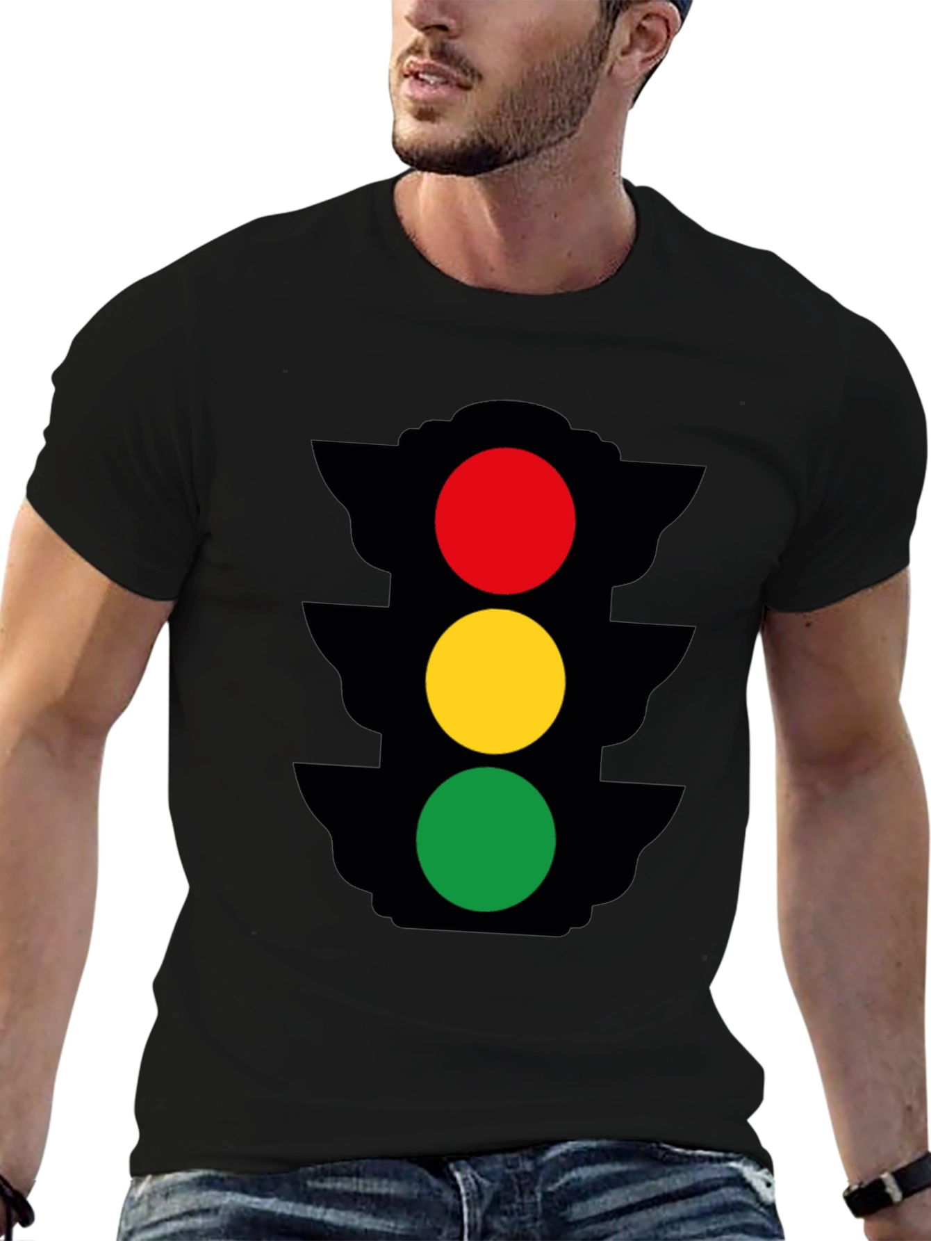 Traffic Light Graphic Tee - Stoplight Humor Shirt