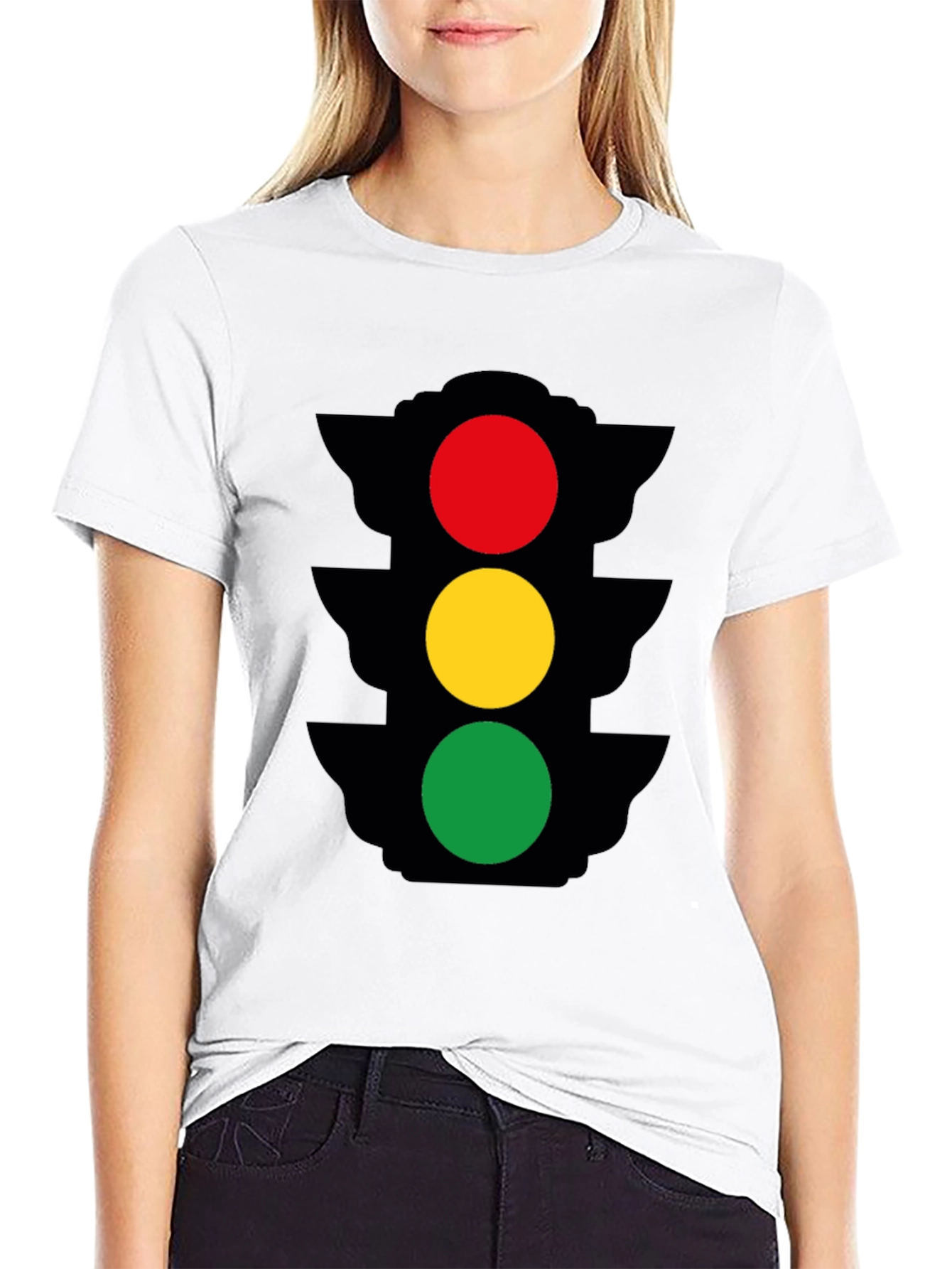 Traffic Light Graphic Tee - Stoplight Humor Shirt